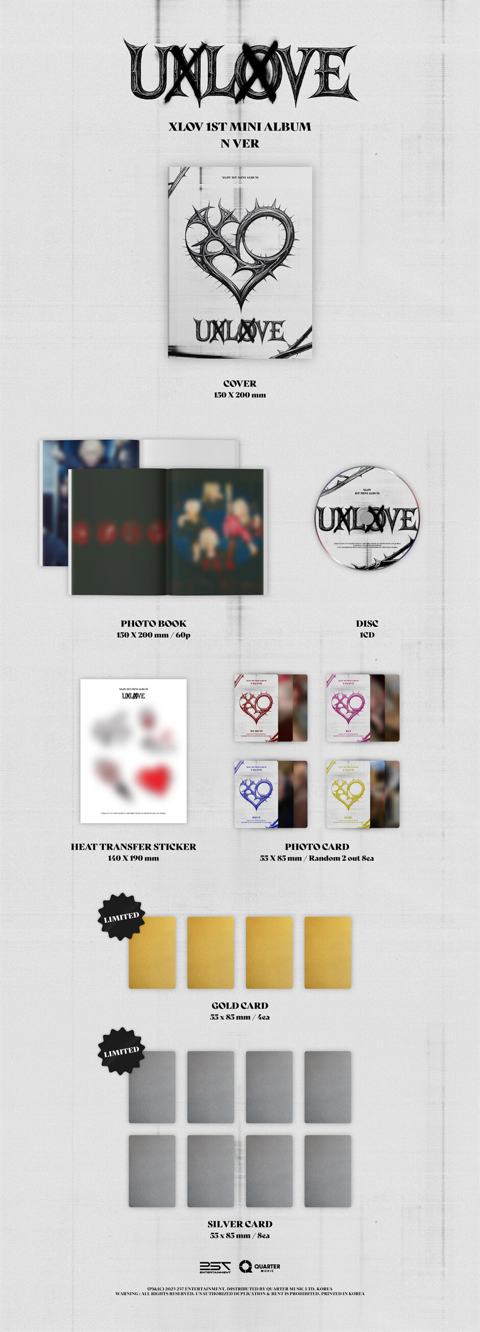 XLOV - 1ST MINI ALBUM [UXLXVE] album — detail 2 of 2
