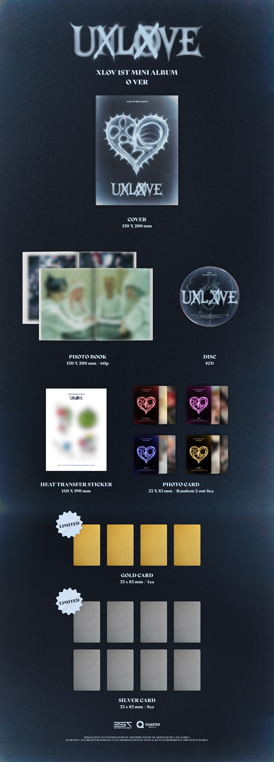 XLOV - 1ST MINI ALBUM [UXLXVE] album — detail 1 of 2