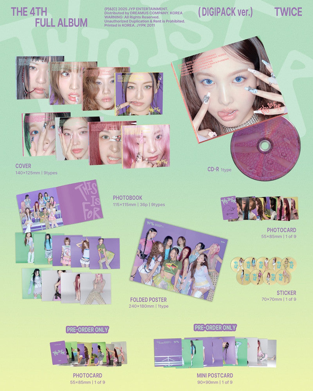 TWICE - 4TH FULL ALBUM [THIS IS FOR] (DIGIPACK ver.) album — detail 1 of 1