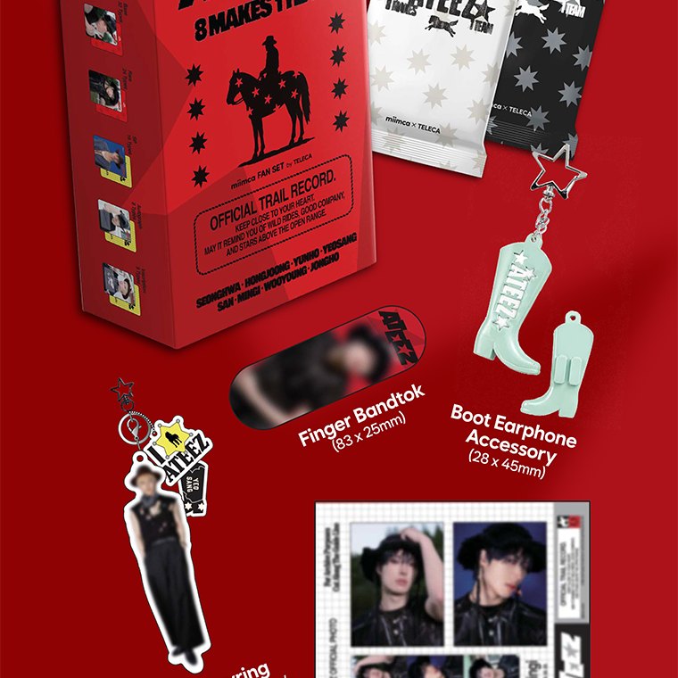 ATEEZ - MIIMCA COLLECTIBLE TRADING CARD FAN SET VER.1 & VER.2 merchandise — detail 7 of 17