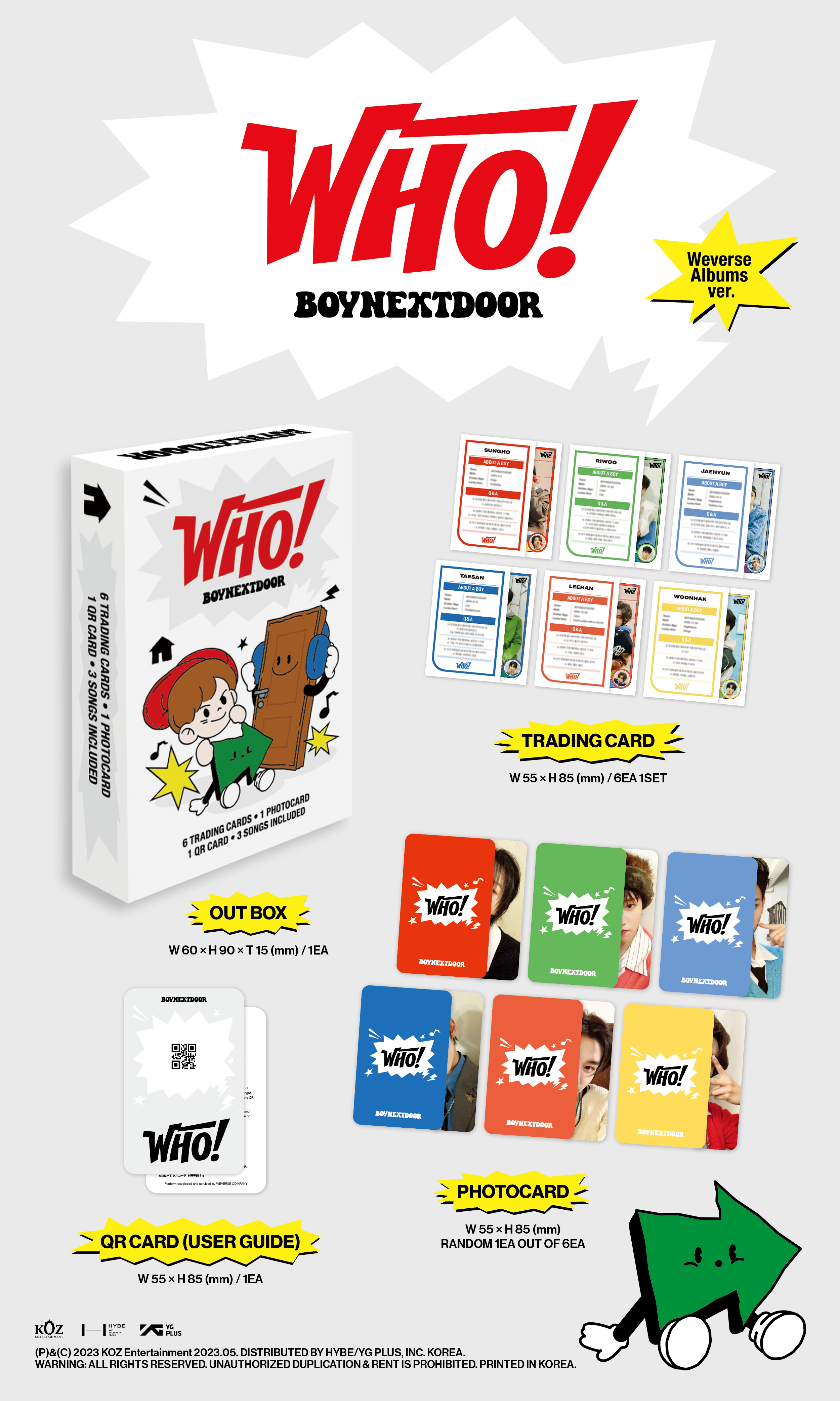 BOYNEXTDOOR - 1st Single 'WHO!' (Weverse Albums ver.) album — detail 1 of 1