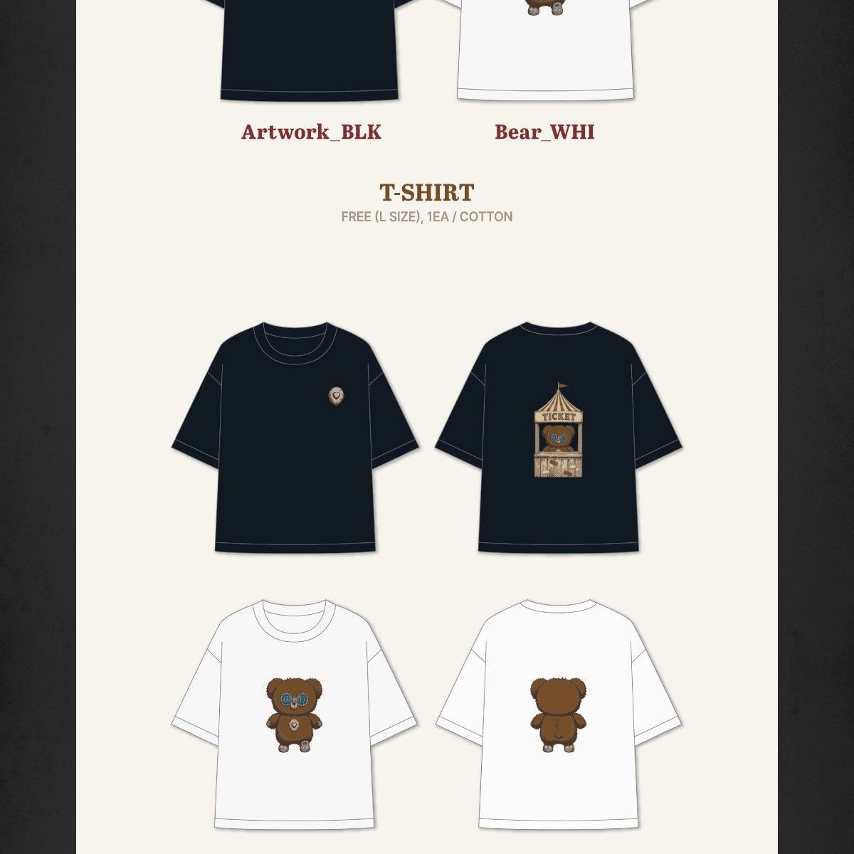 JISOO - [JISOO : CLICK in SEOUL] MD - T-SHIRT merchandise — detail 2 of 4