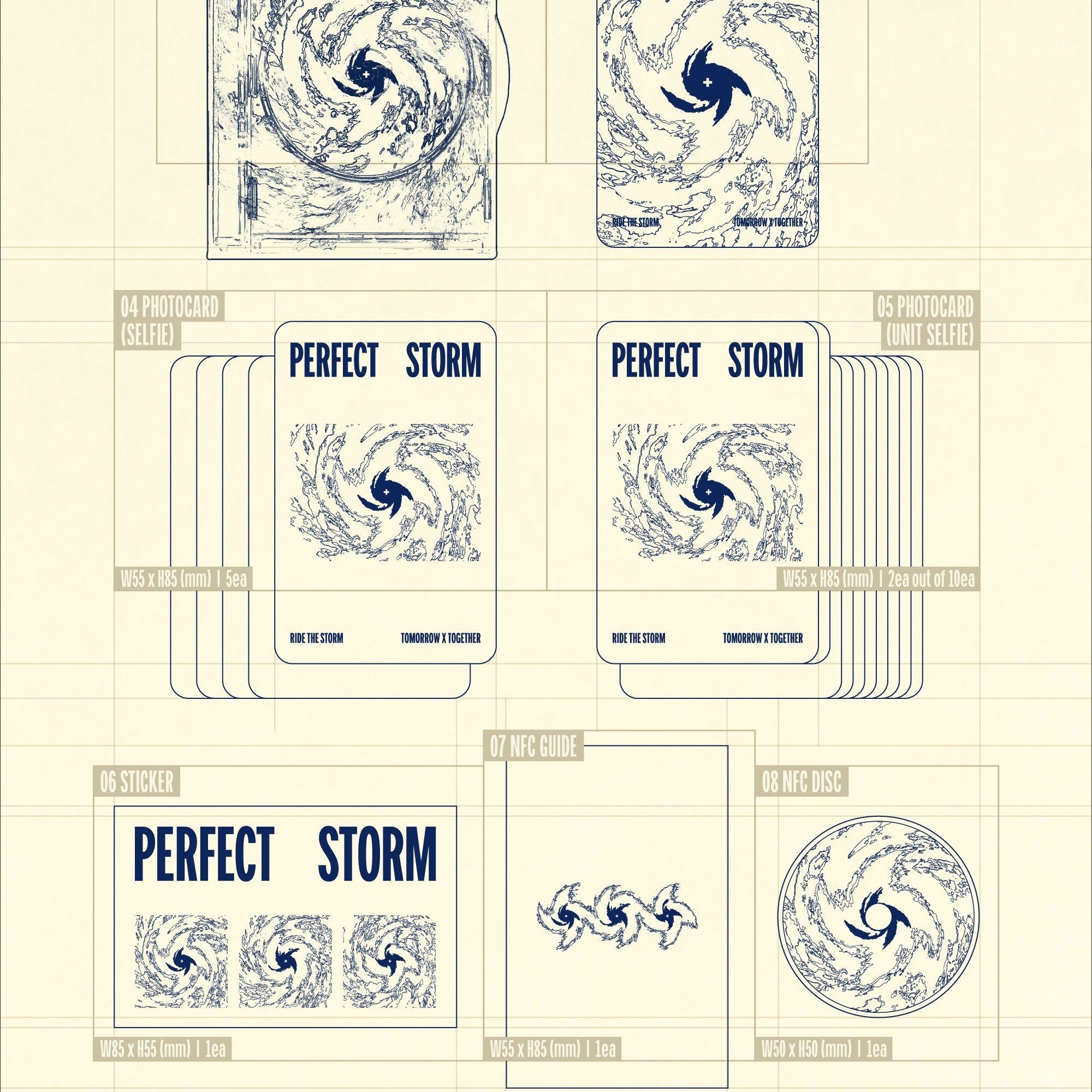 TOMORROW X TOGETHER - 9TH MINI ALBUM [PERFECT STORM] (PHOTOCARD CASE ver.) album — detail 2 of 3