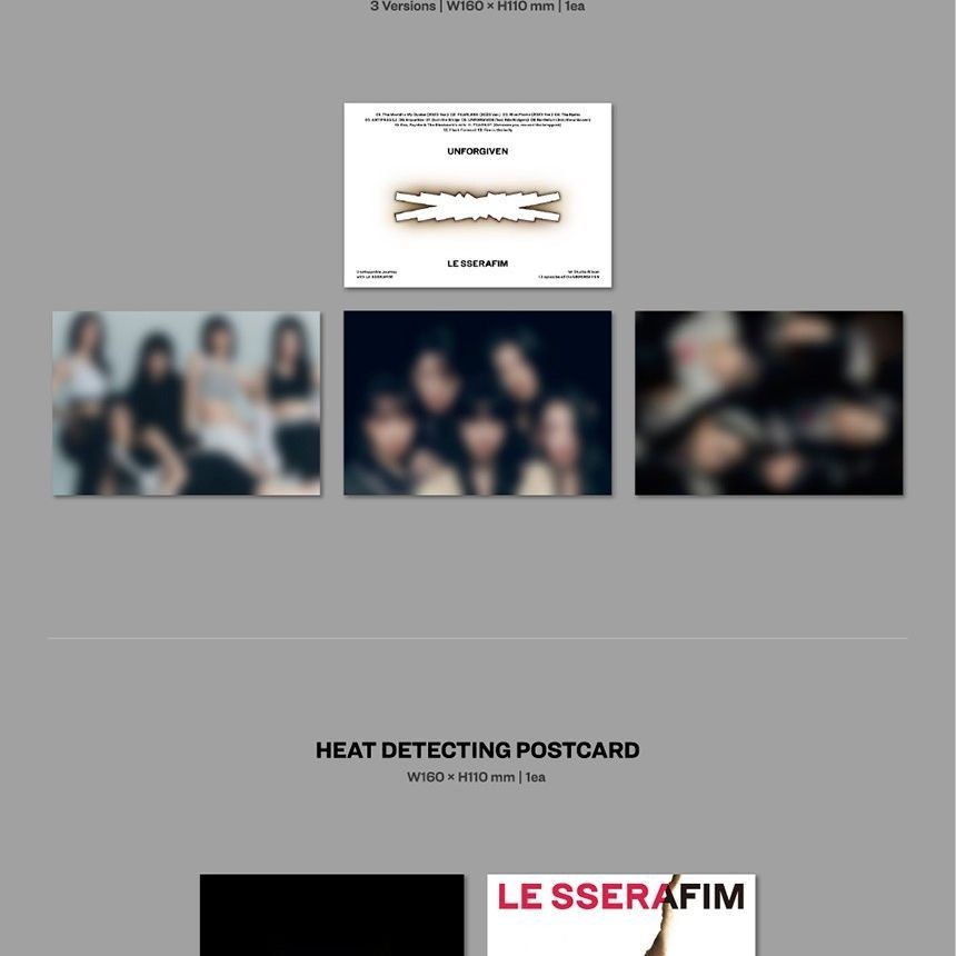 LE SSERAFIM - 1st Studio Album 'UNFORGIVEN' (Photobook ver.) album — detail 8 of 11