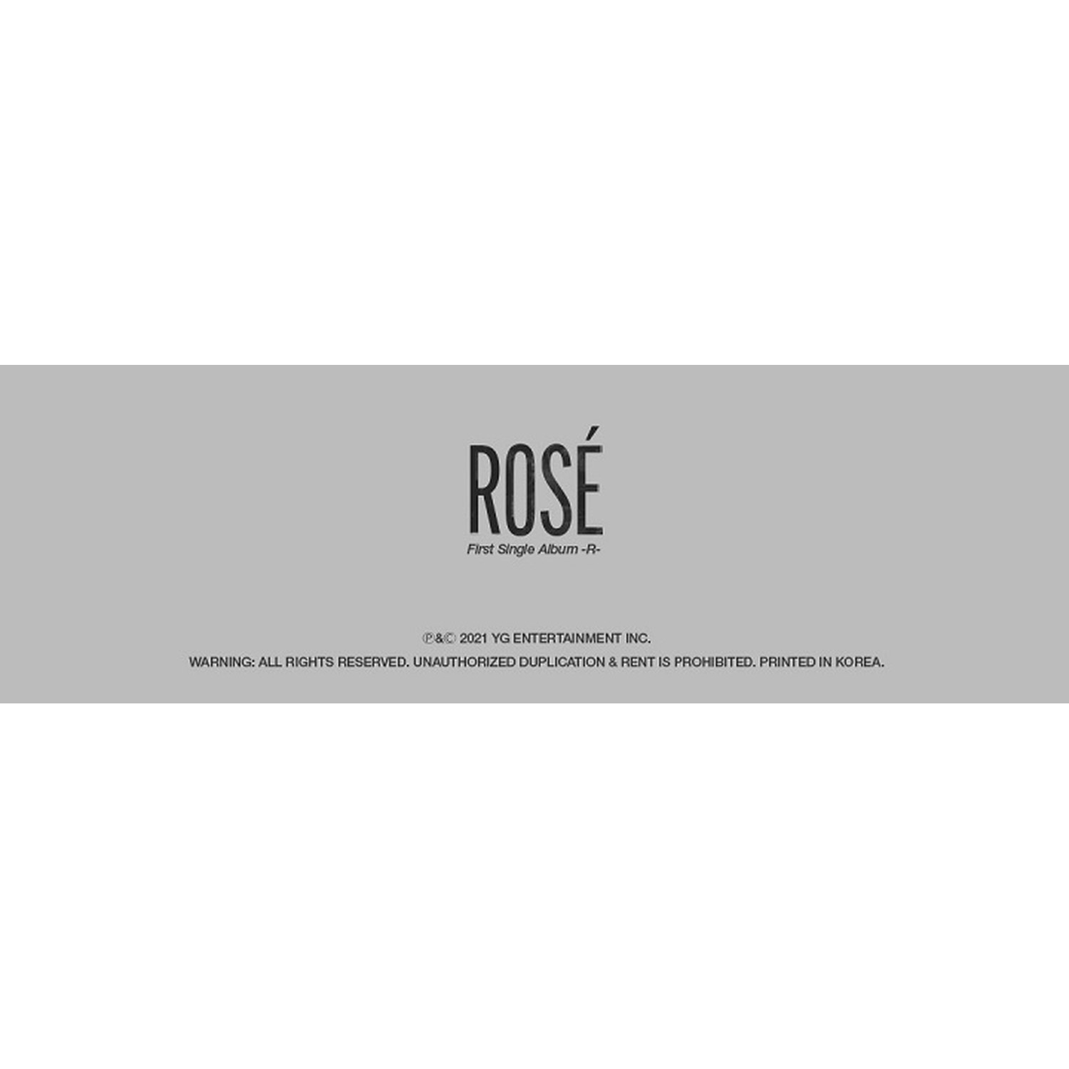 ROSE - 1ST SINGLE ALBUM '-R-' album — detail 8 of 8