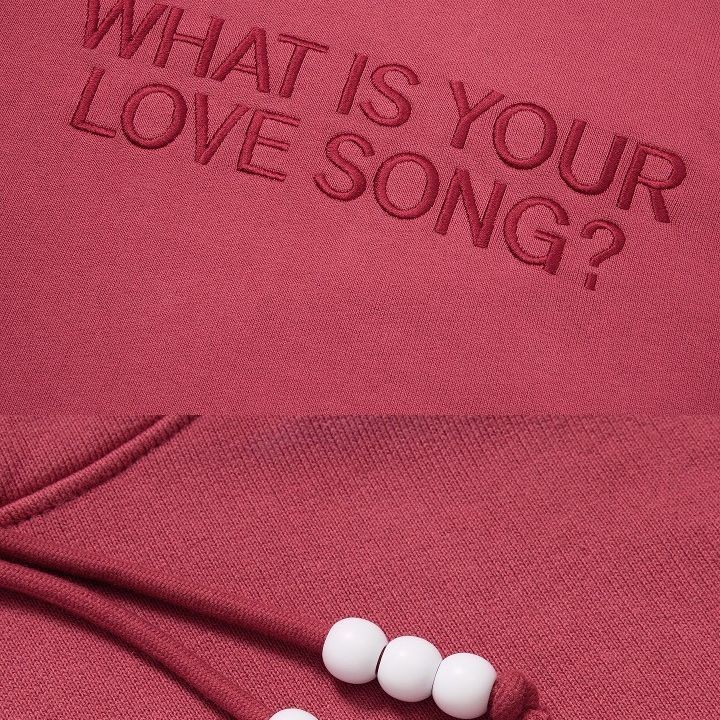 BTS - WORLD TOUR 'ARIRANG' Hoodie (Red) merchandise — detail 5 of 21