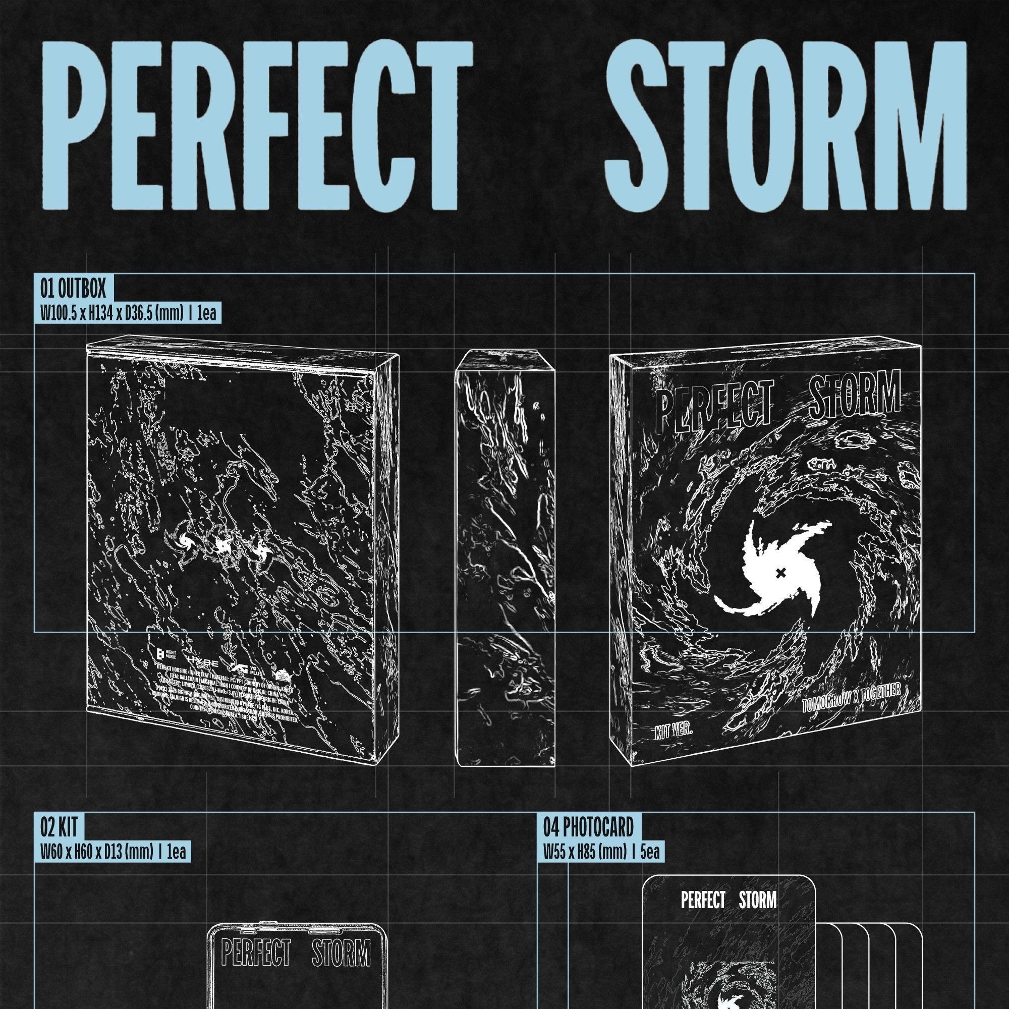 TOMORROW X TOGETHER - 9TH MINI ALBUM [PERFECT STORM] (KIT ver.) album — detail 1 of 2