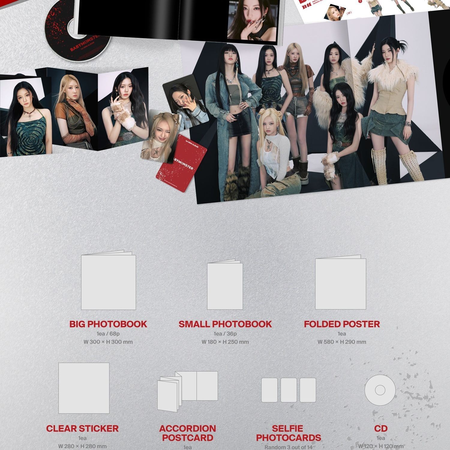 BABYMONSTER - 1st MINI ALBUM [BABYMONS7ER] PHOTOBOOK VER. album — detail 2 of 3
