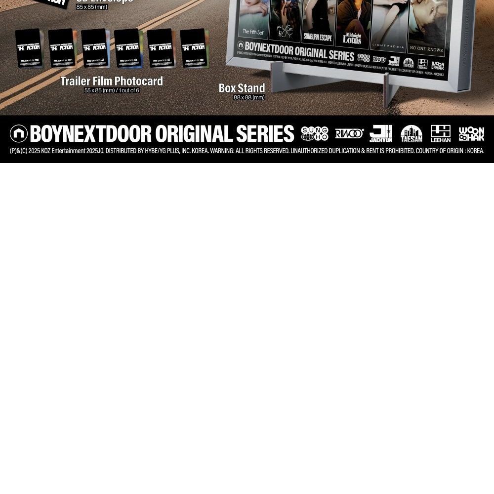 BOYNEXTDOOR - 5th EP 'The Action' (Frame ver.) album — detail 2 of 2