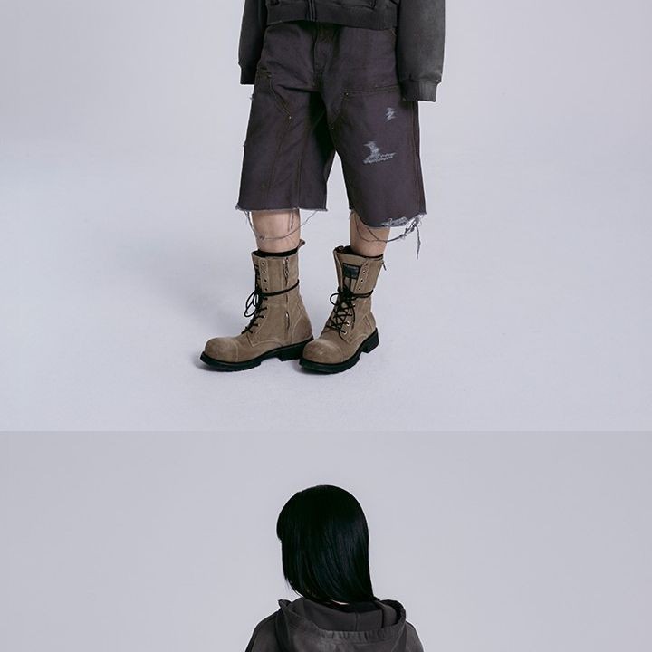 BTS - WORLD TOUR 'ARIRANG' Zip-up Hoodie (Charcoal) merchandise — detail 13 of 25