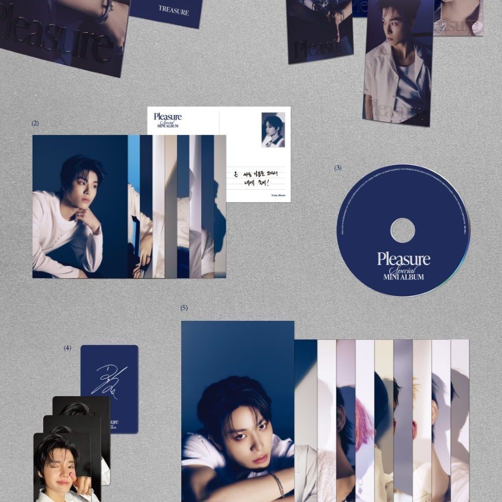 TREASURE - Special Mini Album 'PLEASURE' (BLUE ver.) album — detail 2 of 3
