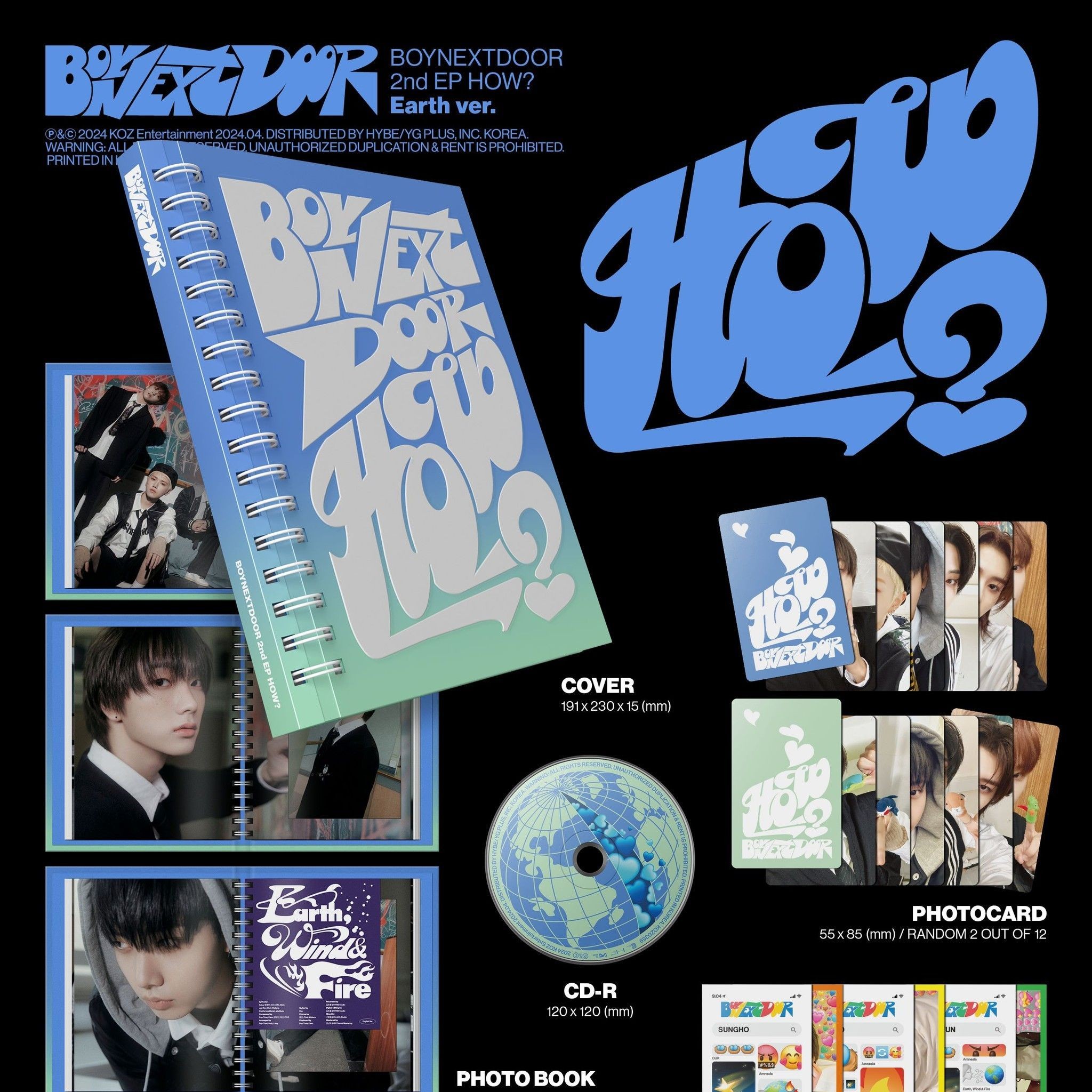 BOYNEXTDOOR - 2nd EP 'HOW?' (Photobook ver.) album — detail 1 of 7