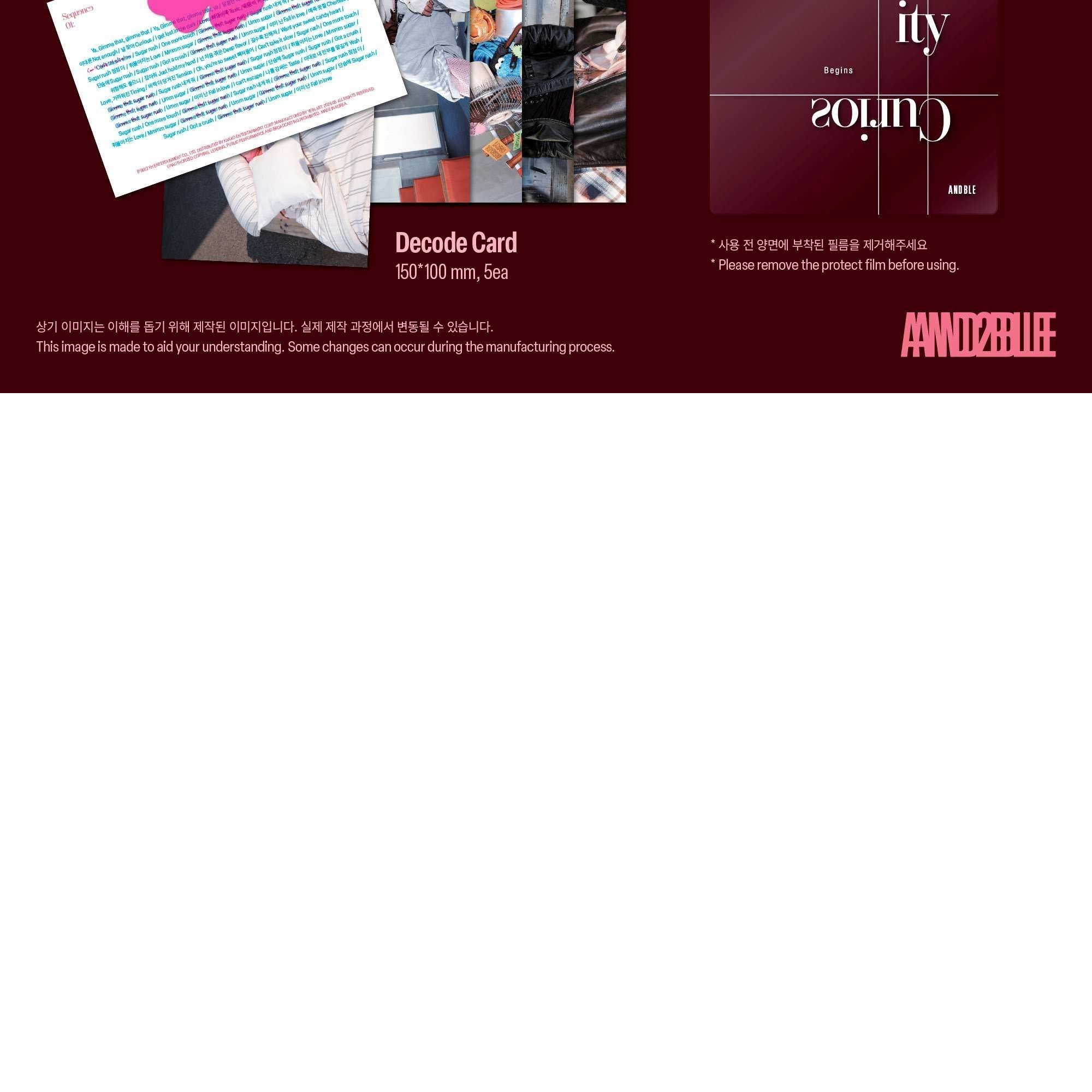 AND2BLE - 1ST MINI ALBUM [SEQUENCE 01: CURIOSITY] (PHOTOBOOK ver.) album — detail 4 of 12