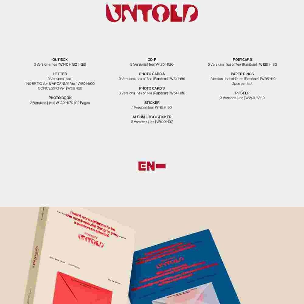 엔하이픈 (ENHYPEN) - ROMANCE : UNTOLD (INCEPTIO Ver. / ARCANUM Ver. / CONCESSIO Ver.) album — detail 2 of 22