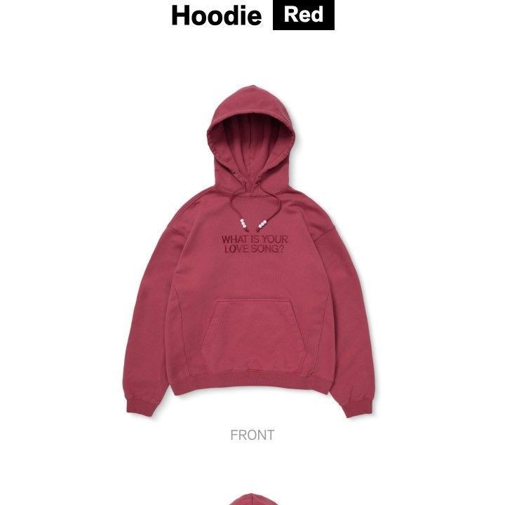 BTS - WORLD TOUR 'ARIRANG' Hoodie (Red) merchandise — detail 2 of 21