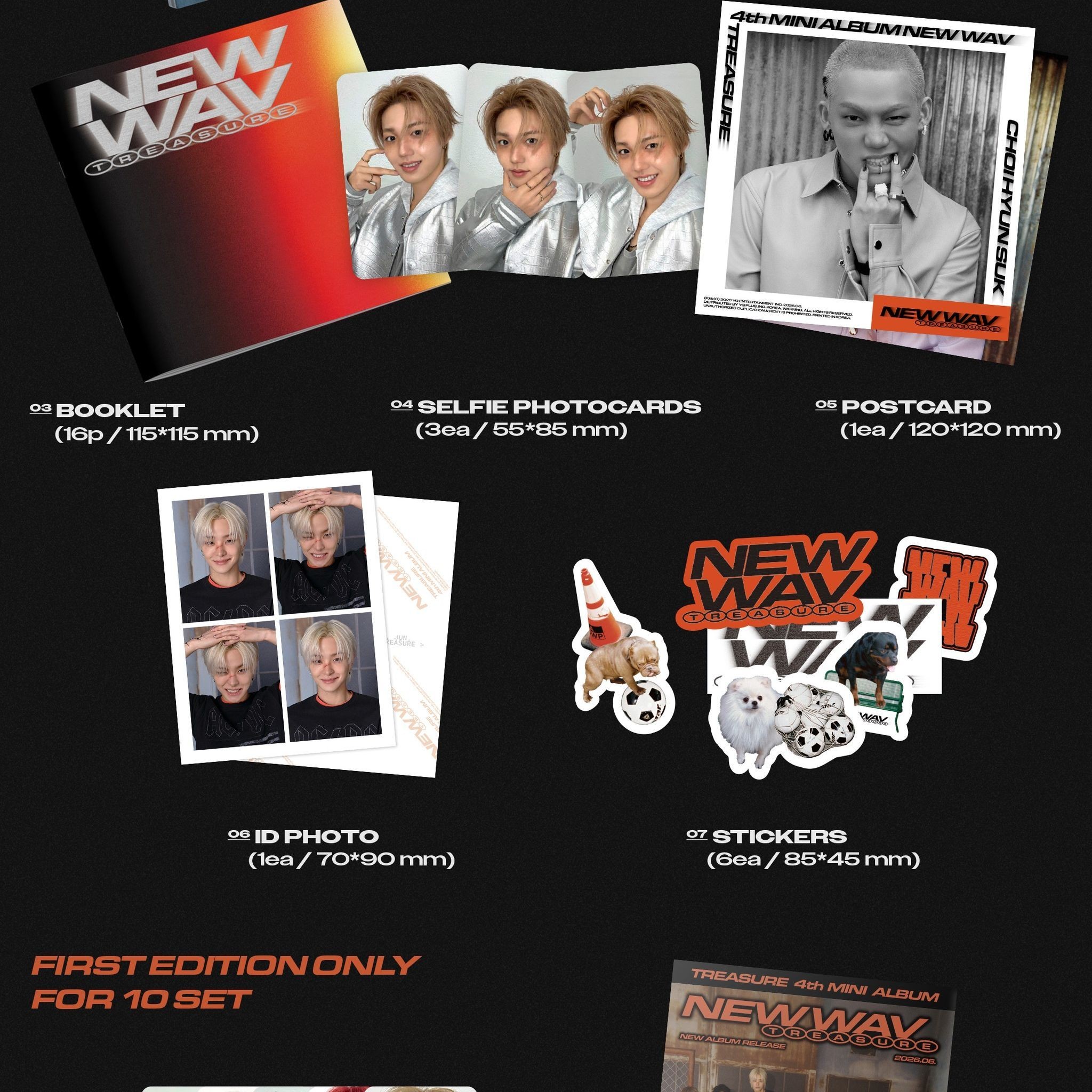 TREASURE - 4th Mini Album 'NEW WAV' (RAW ver.) album — detail 2 of 3