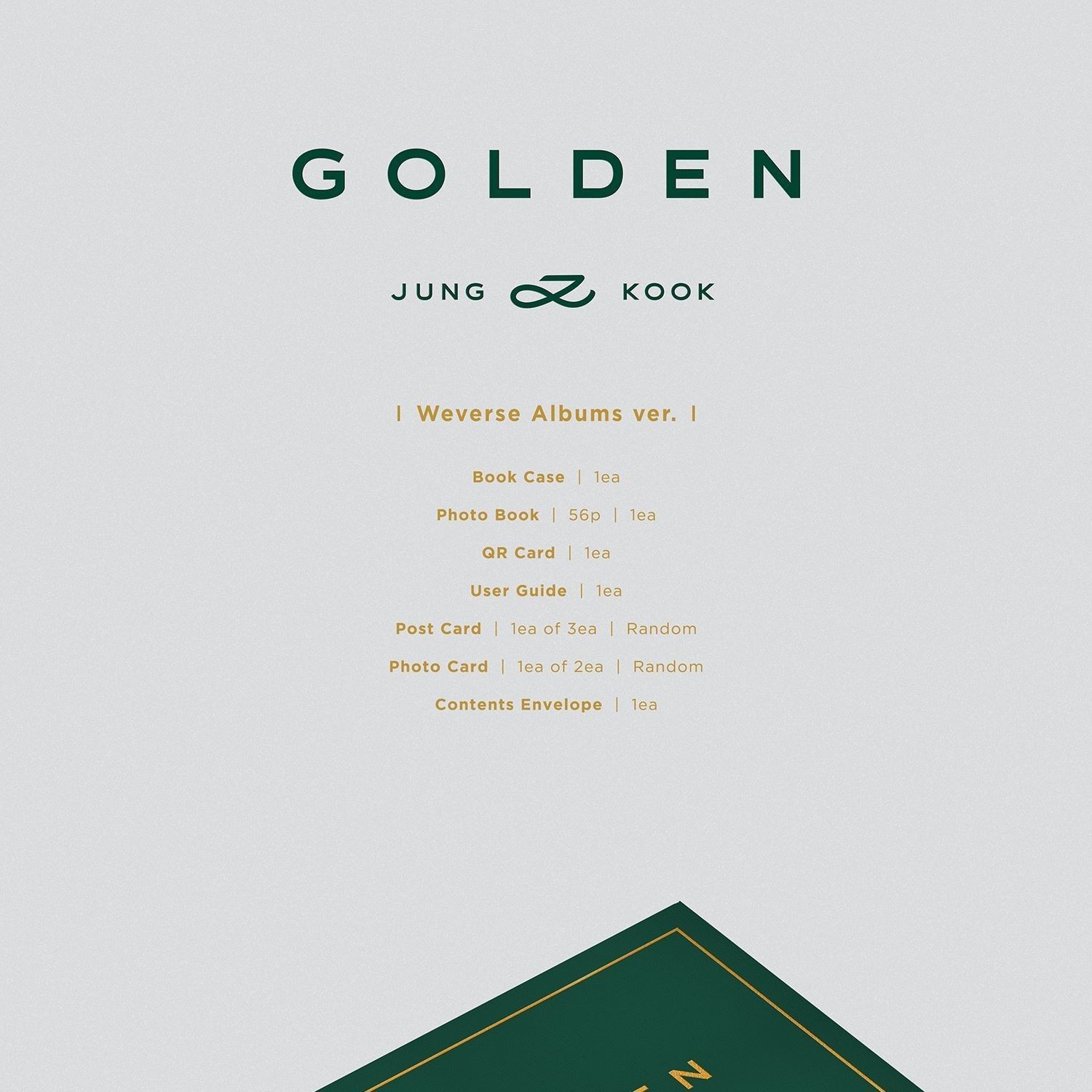 BTS JUNGKOOK - 'GOLDEN' (Weverse Albums ver.) album — detail 1 of 8