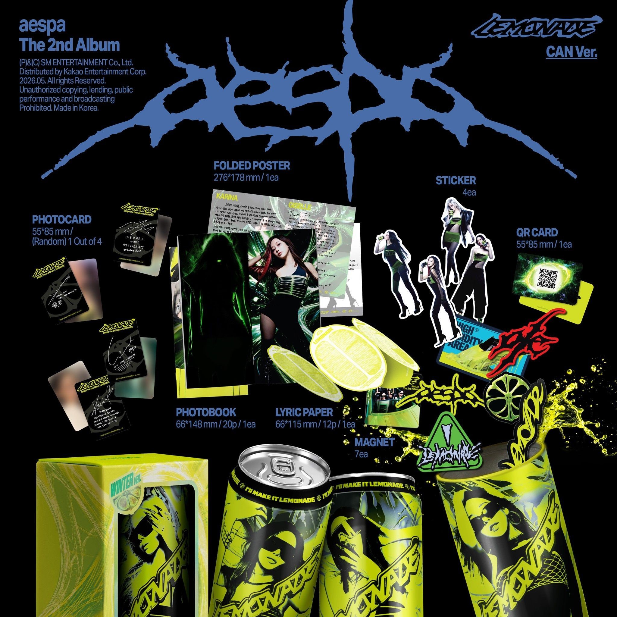 aespa (에스파) 정규 2집 [LEMONADE] (CAN Ver.)(스마트앨범) album — detail 1 of 2