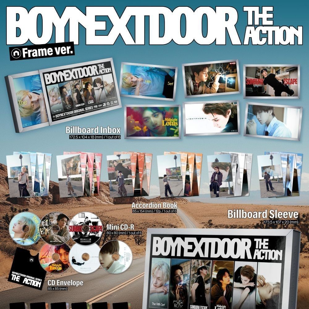 BOYNEXTDOOR - 5th EP 'The Action' (Frame ver.) album — detail 1 of 2