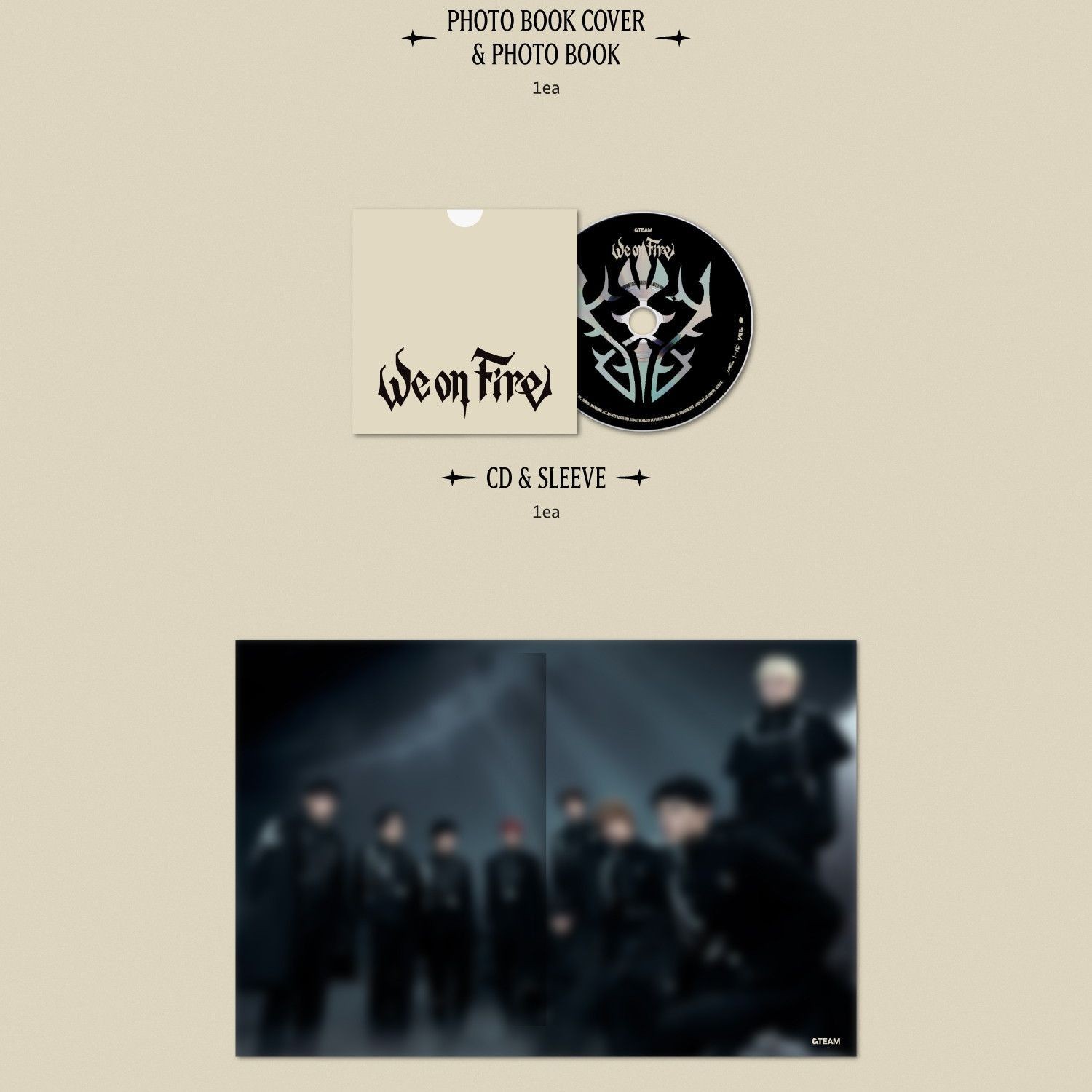 &TEAM - 3rd EP 'We on Fire' (LIMITED EDITION ver.) album — detail 3 of 5