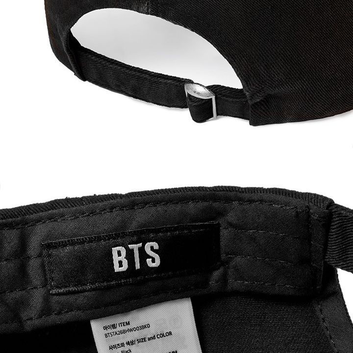 BTS - WORLD TOUR 'ARIRANG' Ball Cap (Black) merchandise — detail 8 of 17