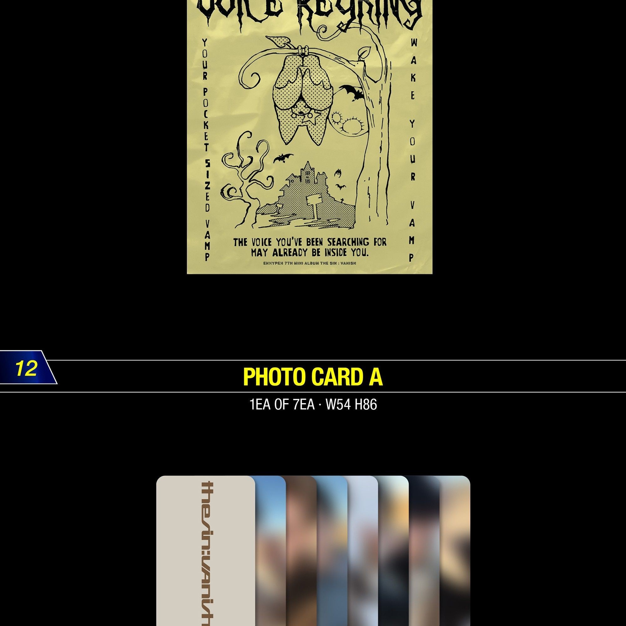 ENHYPEN (엔하이픈) THE SIN : VANISH [FORBIDDEN Ver. / AFTERLIGHT Ver. / STORM Ver.] album — detail 20 of 21