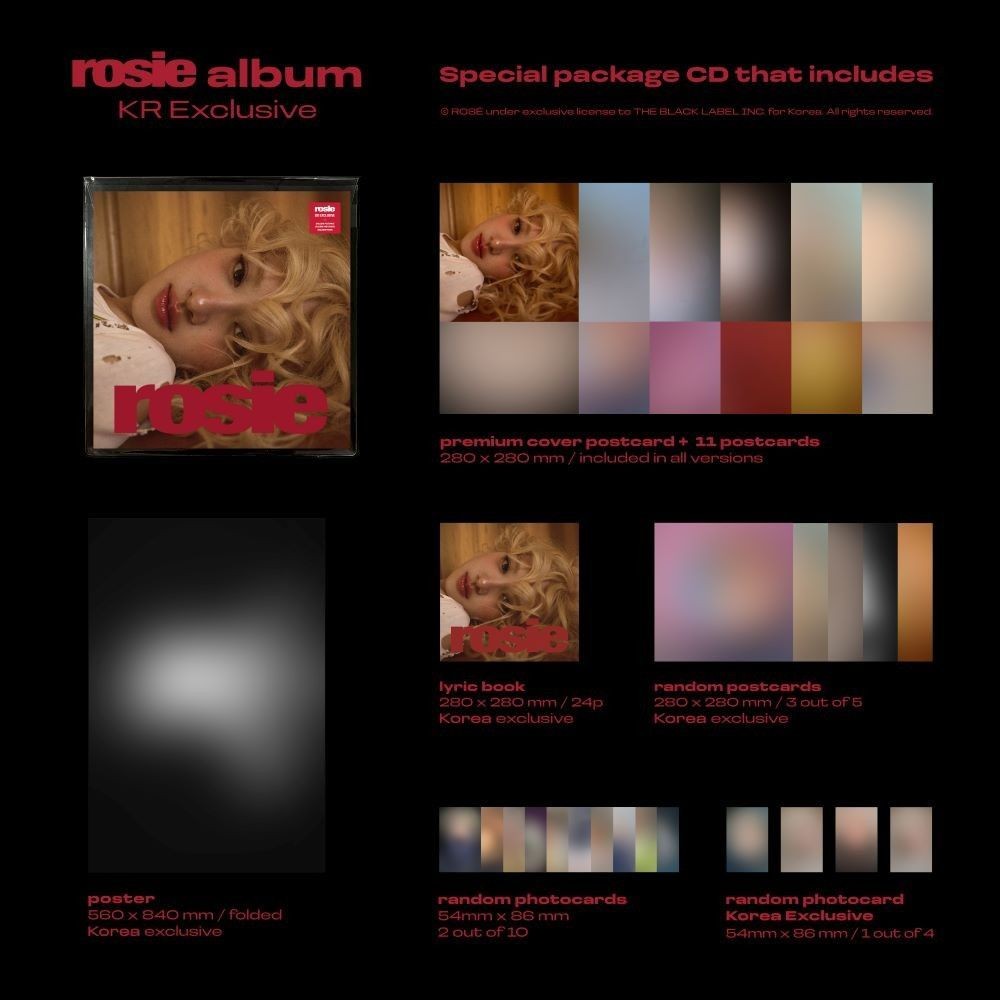 ROSE - FIRST STUDIO ALBUM [ROSIE] (KR Exclusive) album — detail 1 of 1