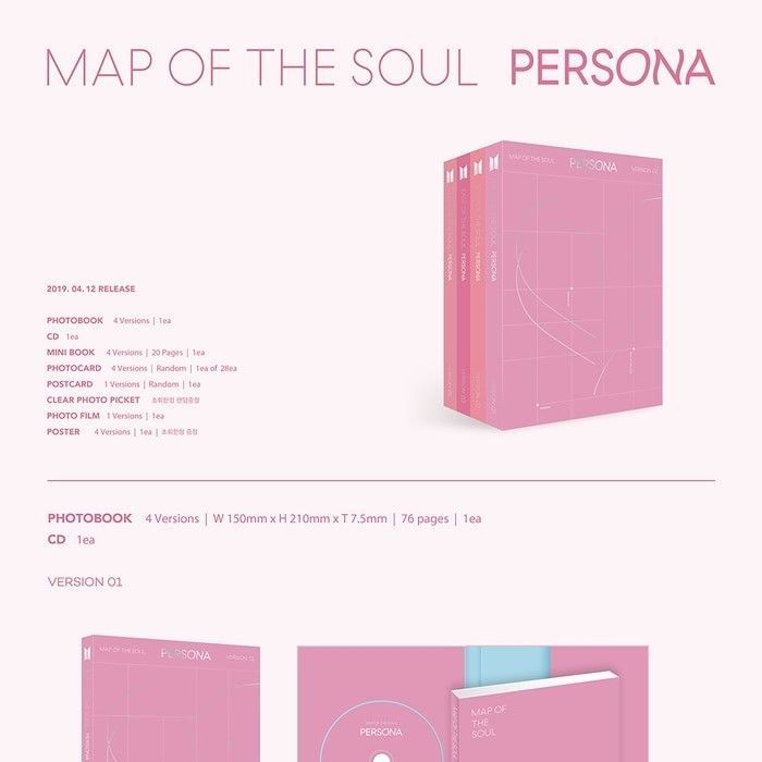 BTS - 'MAP OF THE SOUL : PERSONA' (Photobook ver.) album — detail 1 of 8