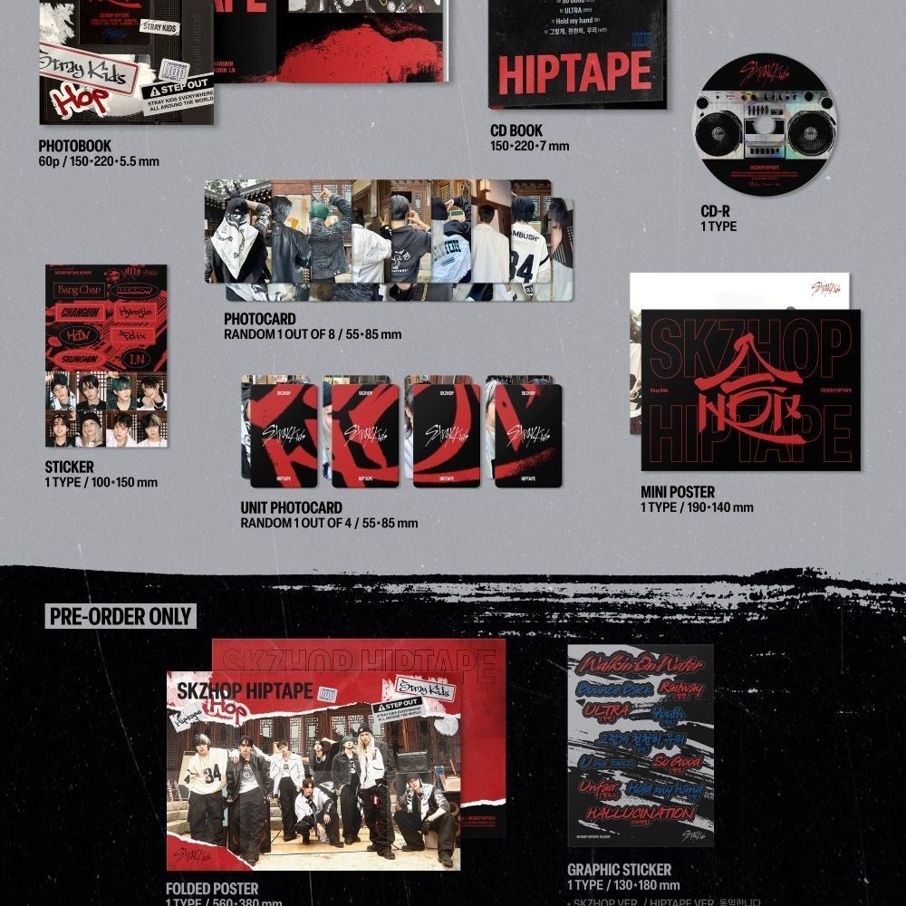 Stray Kids (스트레이 키즈) - SKZHOP HIPTAPE ‘合 (HOP)’ (SKZHOP VER.) album — detail 2 of 3