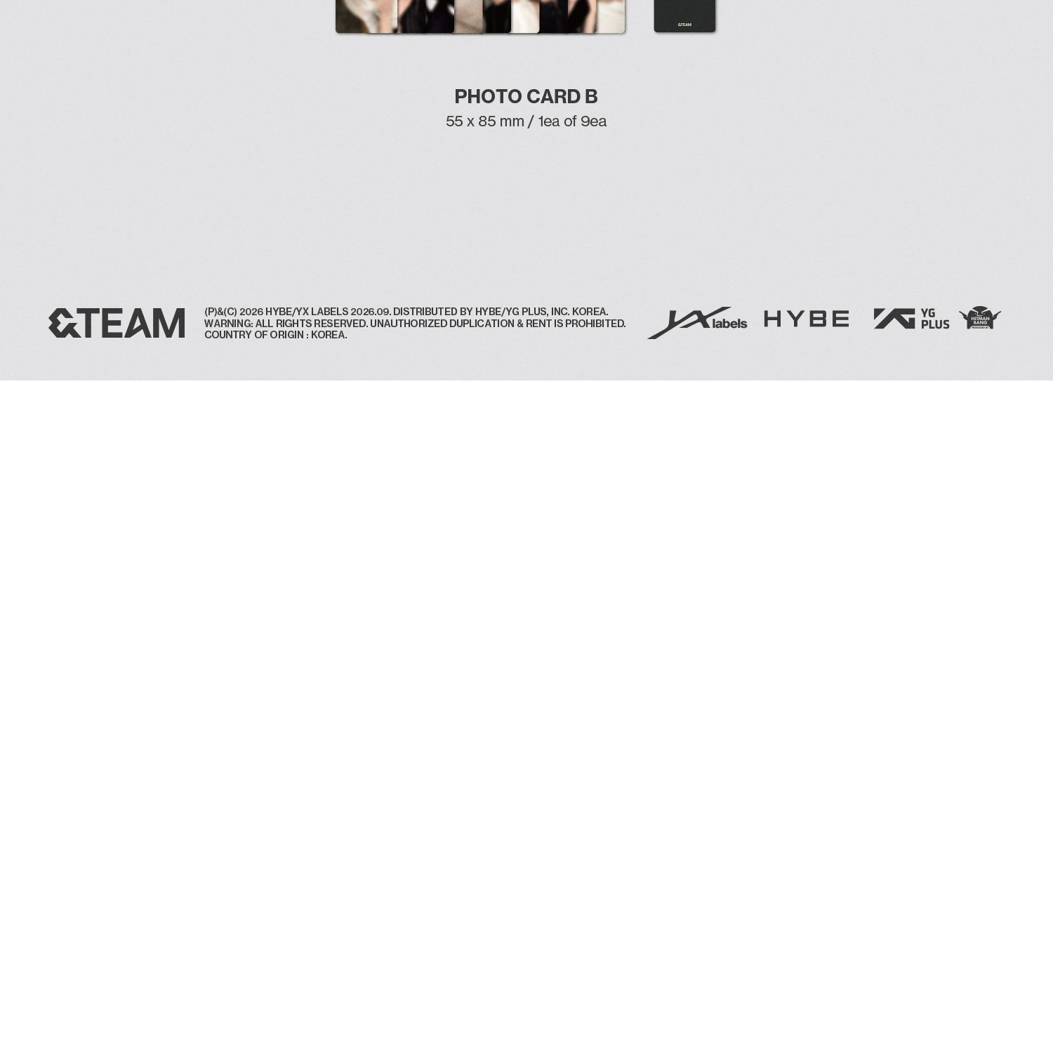 &TEAM - KR 2nd Mini Album 'Mark on Me' (SOLO ver.) album — detail 6 of 6