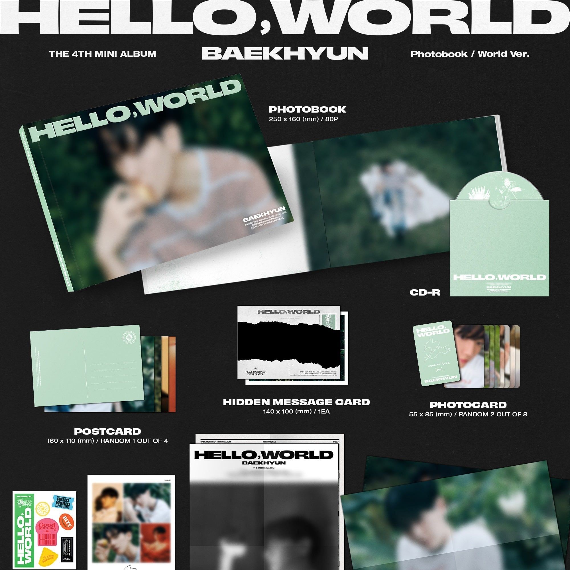 BAEKHYUN - 4TH MINI ALBUM [HELLO, WORLD] (Photobook Ver.) album — detail 3 of 4