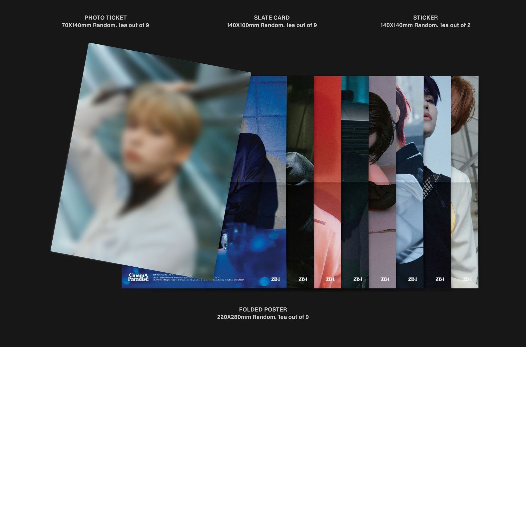 ZEROBASEONE - 4TH MINI ALBUM [CINEMA PARADISE] (DIGIPACK ver.) album — detail 3 of 3