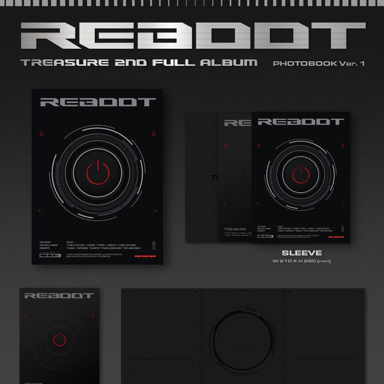 TREASURE - 2nd Full Album 'REBOOT' (Photobook ver.) album — detail 1 of 9