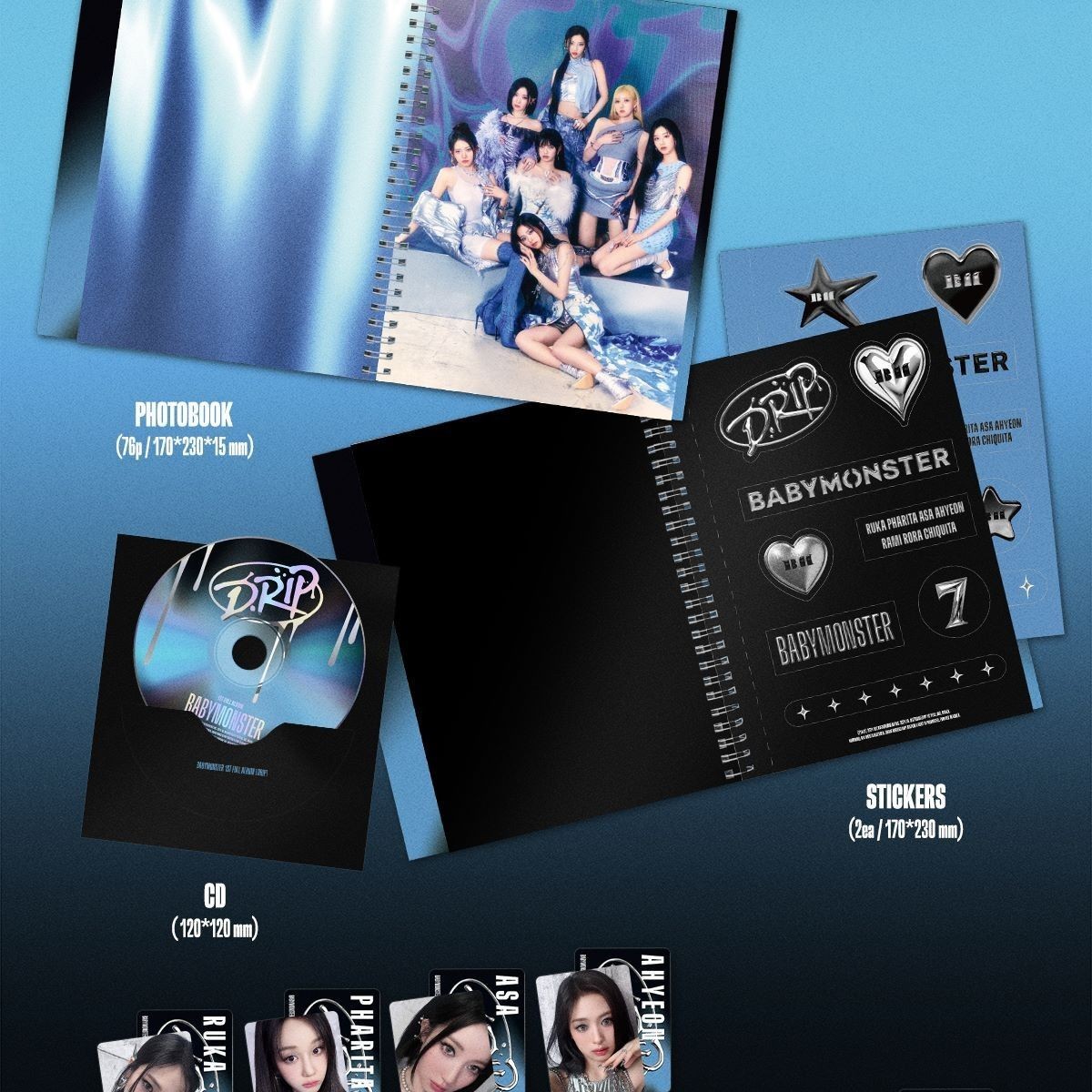 BABYMONSTER - 1ST FULL ALBUM [DRIP] ZIP / LOCK VER album — detail 2 of 3