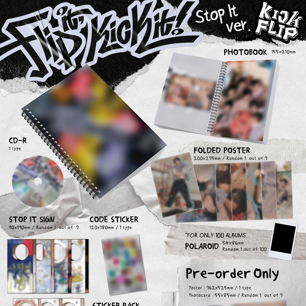 KickFlip - 1st Mini Album Flip it, Kick it! (On Board ver. / Stop it ver.) album — detail 3 of 4