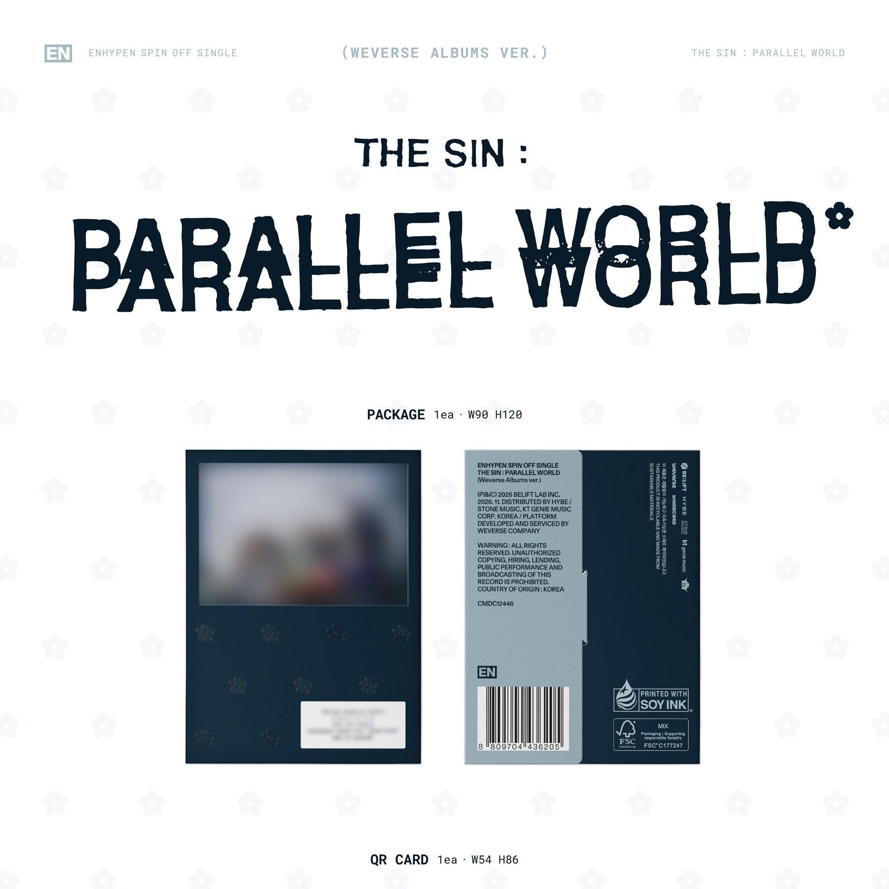ENHYPEN - SPINOFF SINGLE [THE SIN : PARALLEL WORLD] (WEVERSE ALBUMS ver.) album — detail 1 of 3