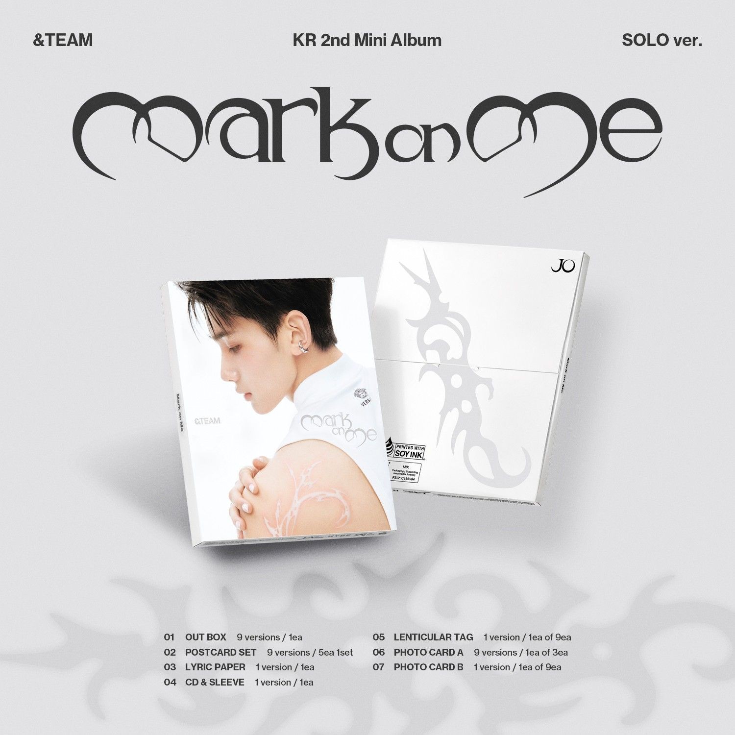 &TEAM - KR 2nd Mini Album 'Mark on Me' (SOLO ver.) album — detail 1 of 6