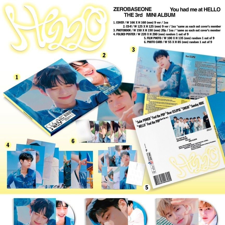 ZEROBASEONE - 3RD MINI ALBUM [You had me at HELLO] (DIGIPACK ver.) album — detail 1 of 2