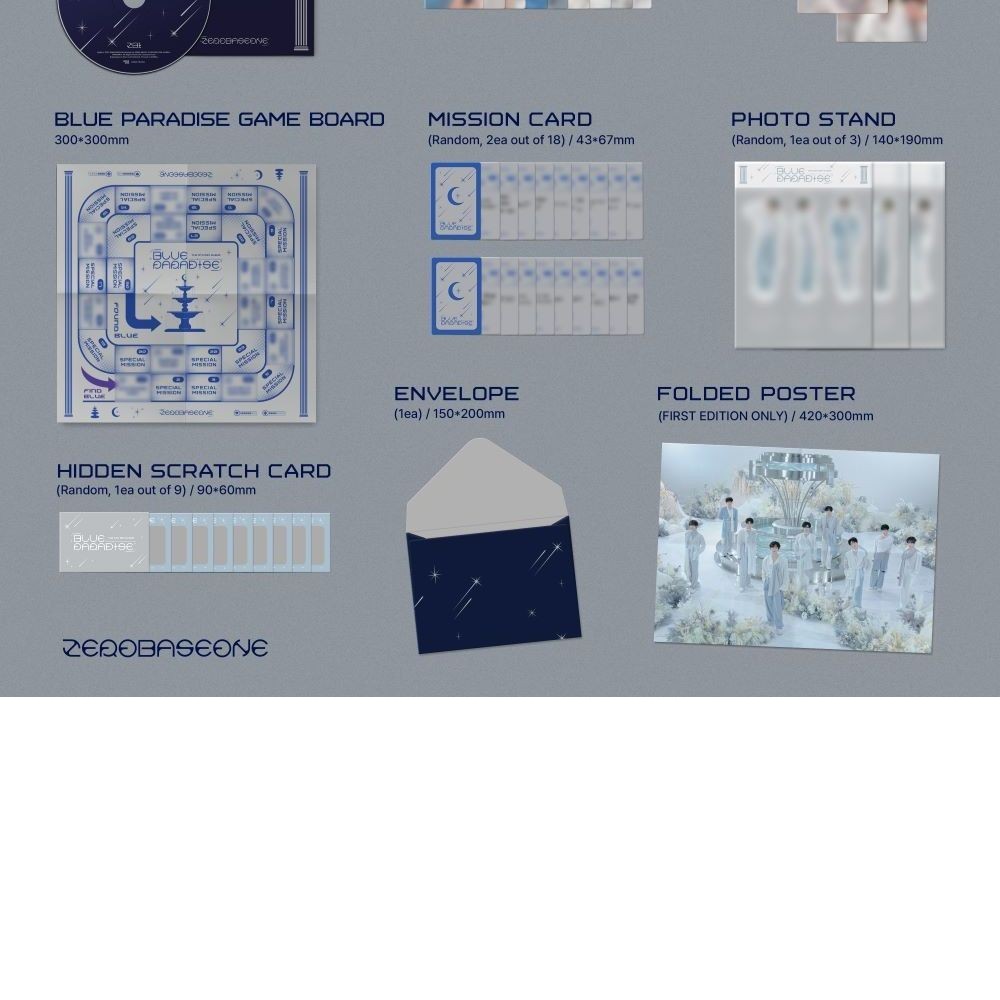 ZEROBASEONE - 5TH MINI ALBUM [BLUE PARADISE] (PHOTOBOOK ver.) album — detail 4 of 4