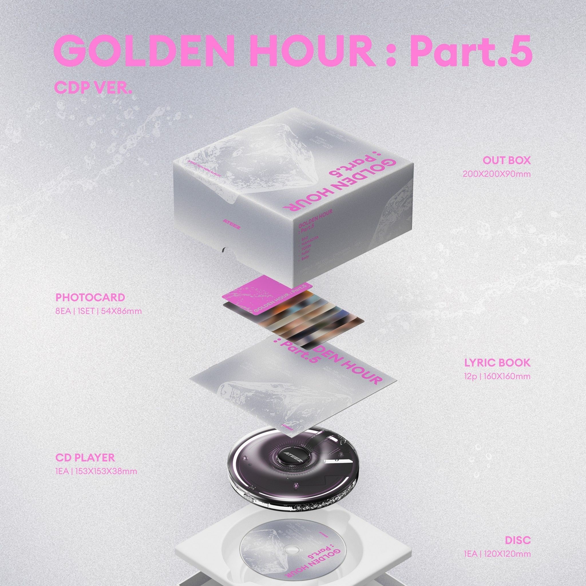 ATEEZ - GOLDEN HOUR PART 5 CDP VER album — detail 1 of 3