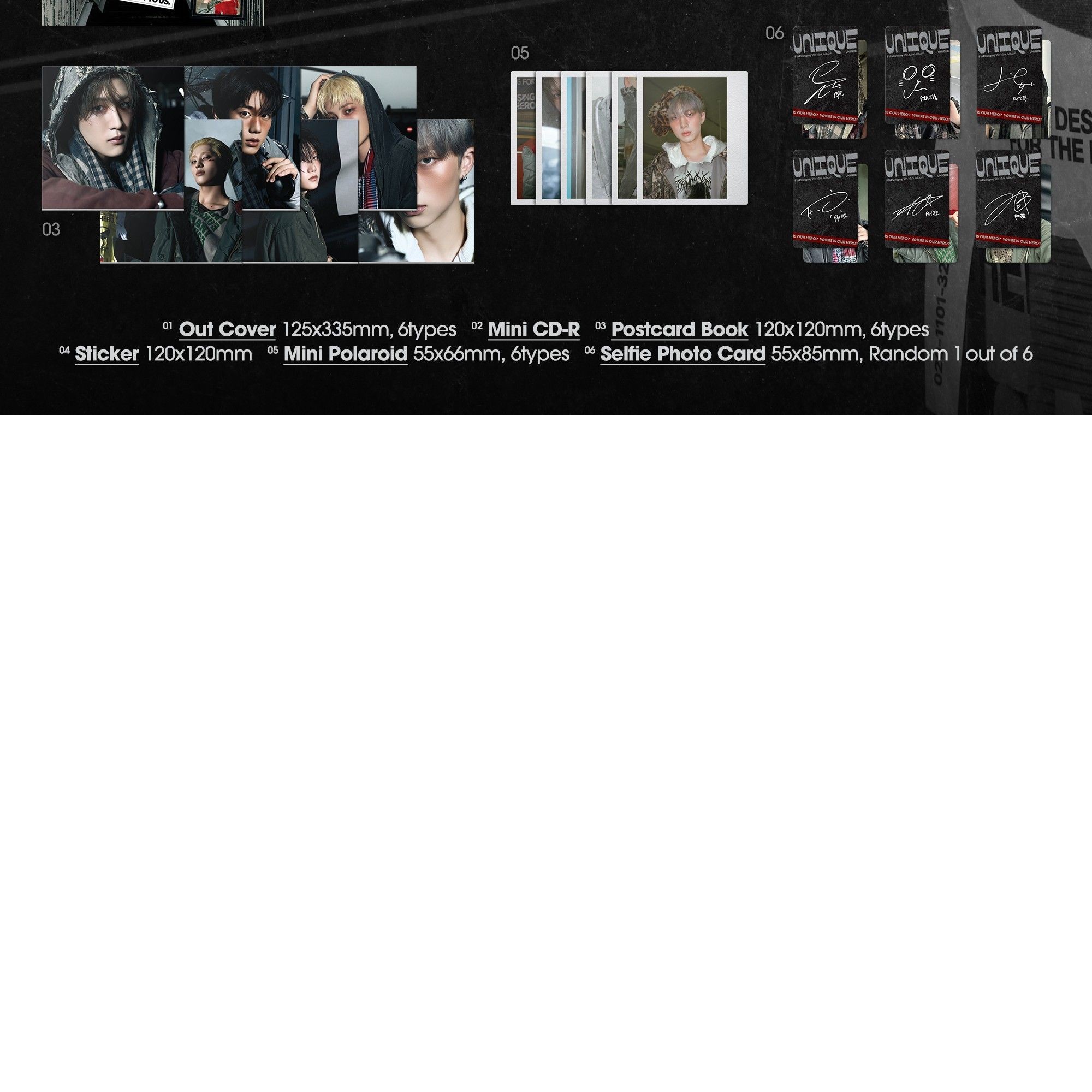 P1HARMONY - 9TH MINI ALBUM [UNIQUE] (COMPACT ver.) album — detail 2 of 2
