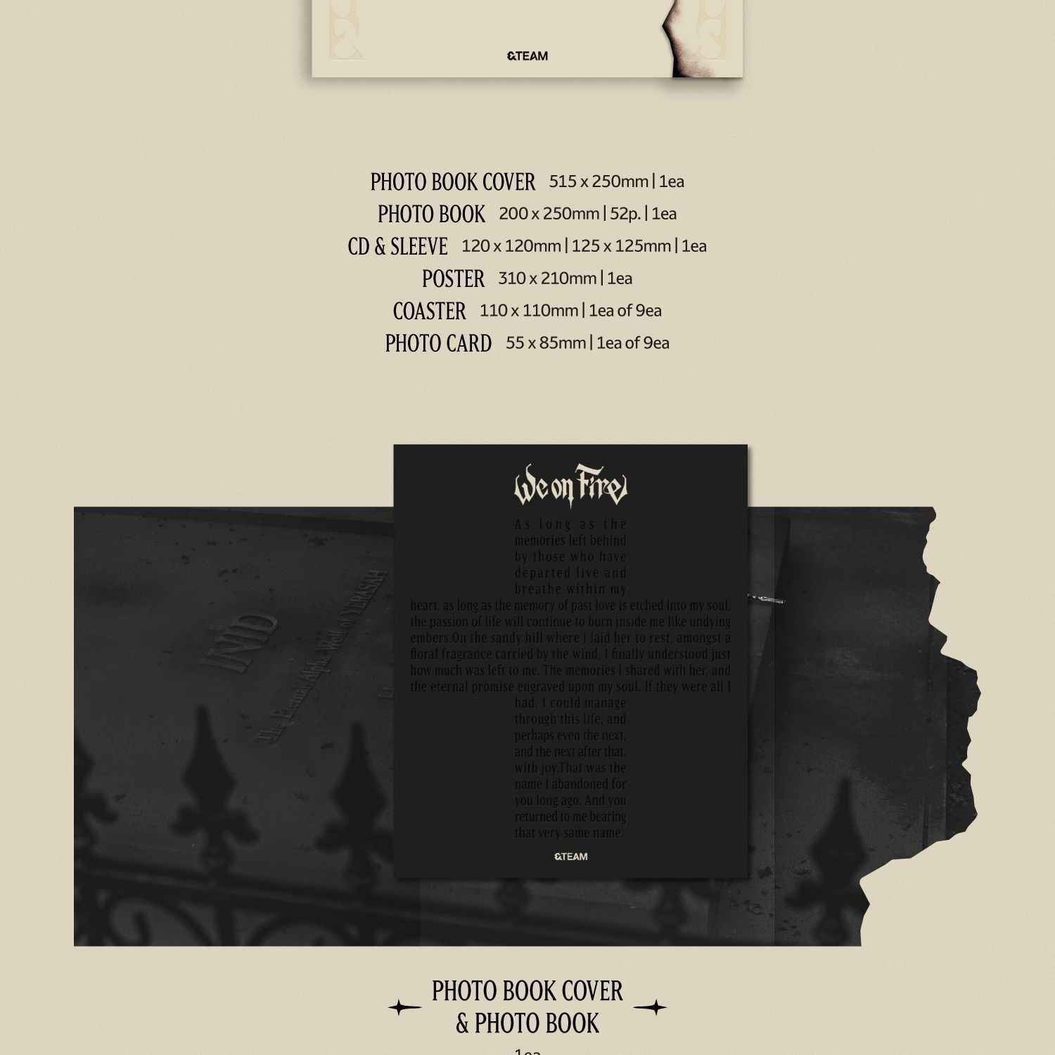 &TEAM - 3rd EP 'We on Fire' (LIMITED EDITION ver.) album — detail 2 of 5