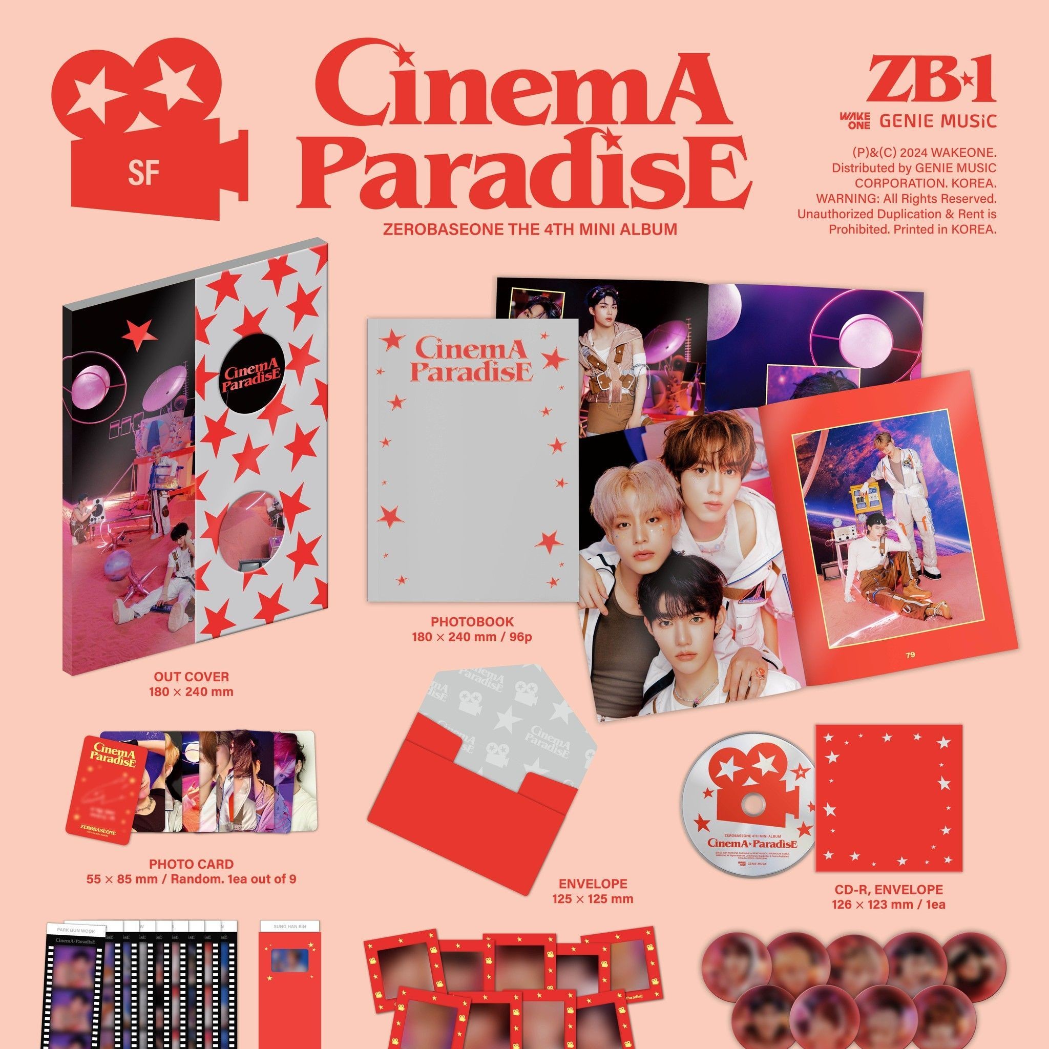 ZEROBASEONE - 4TH MINI ALBUM [CINEMA PARADISE] (PHOTOBOOK ver.) album — detail 1 of 4