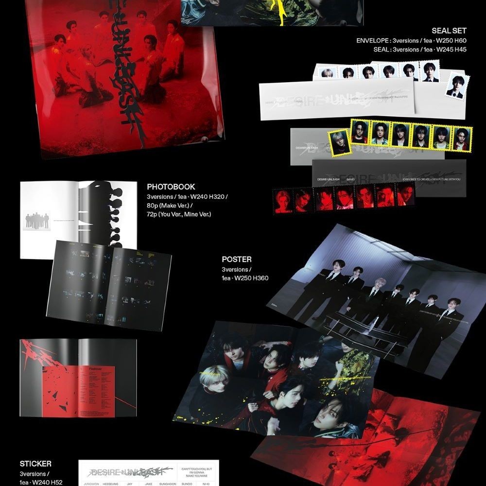 ENHYPEN (엔하이픈) DESIRE : UNLEASH  [MAKE Ver. / YOU Ver. / MINE Ver.] album — detail 2 of 3