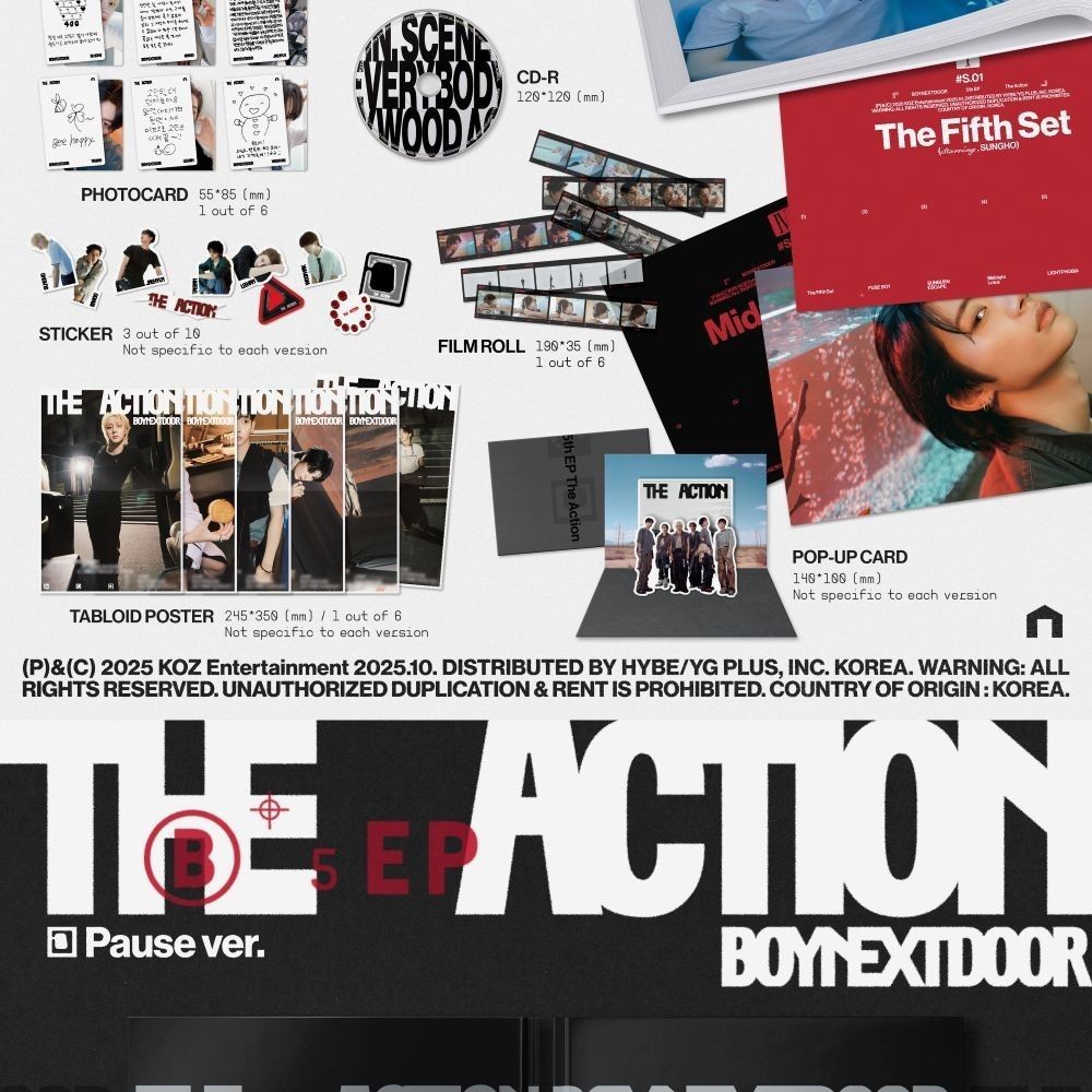 BOYNEXTDOOR - 5th EP 'The Action' (Photobook ver.) album — detail 3 of 4
