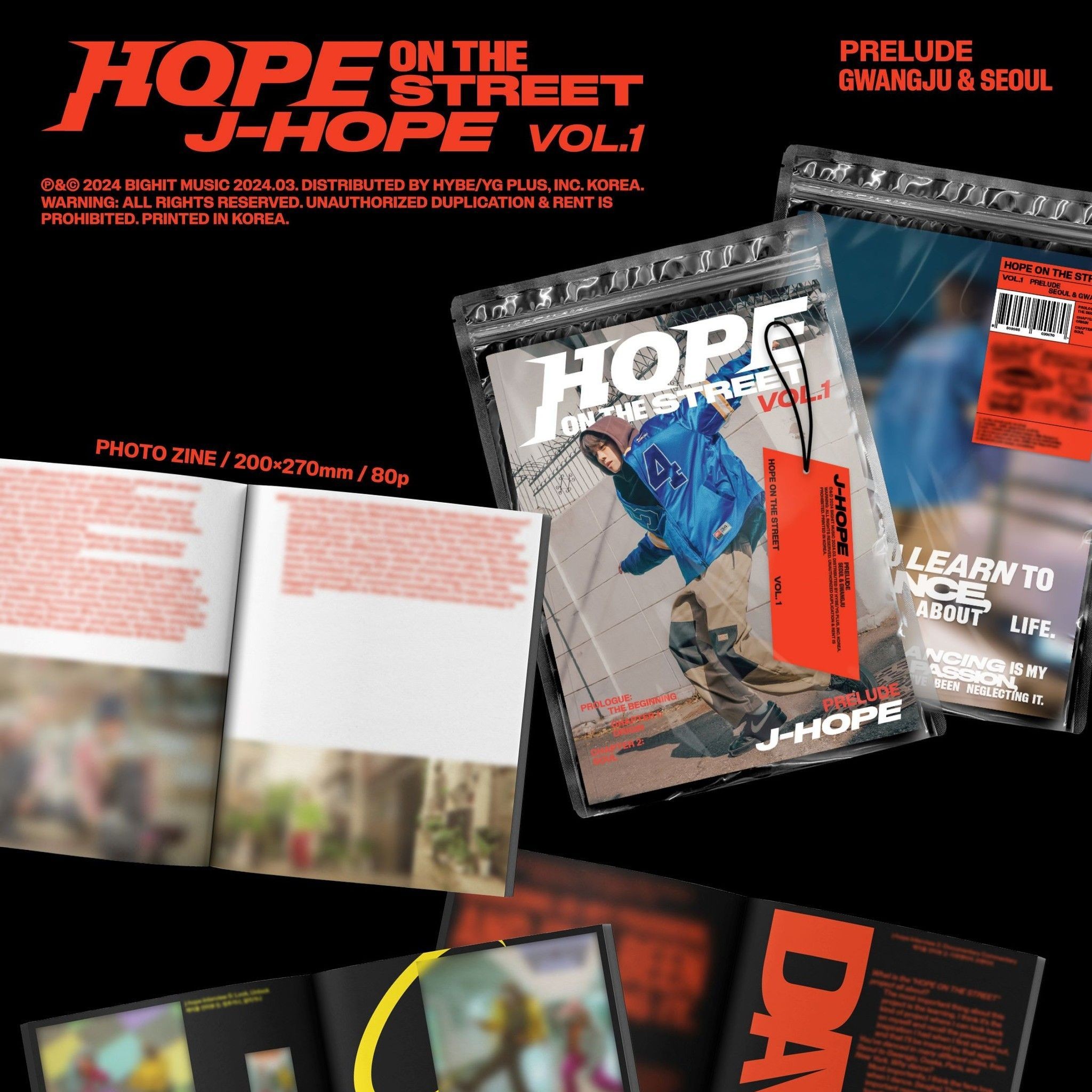 BTS J-HOPE - 'HOPE ON THE STREET VOL.1' (Photobook ver.) album — detail 1 of 6