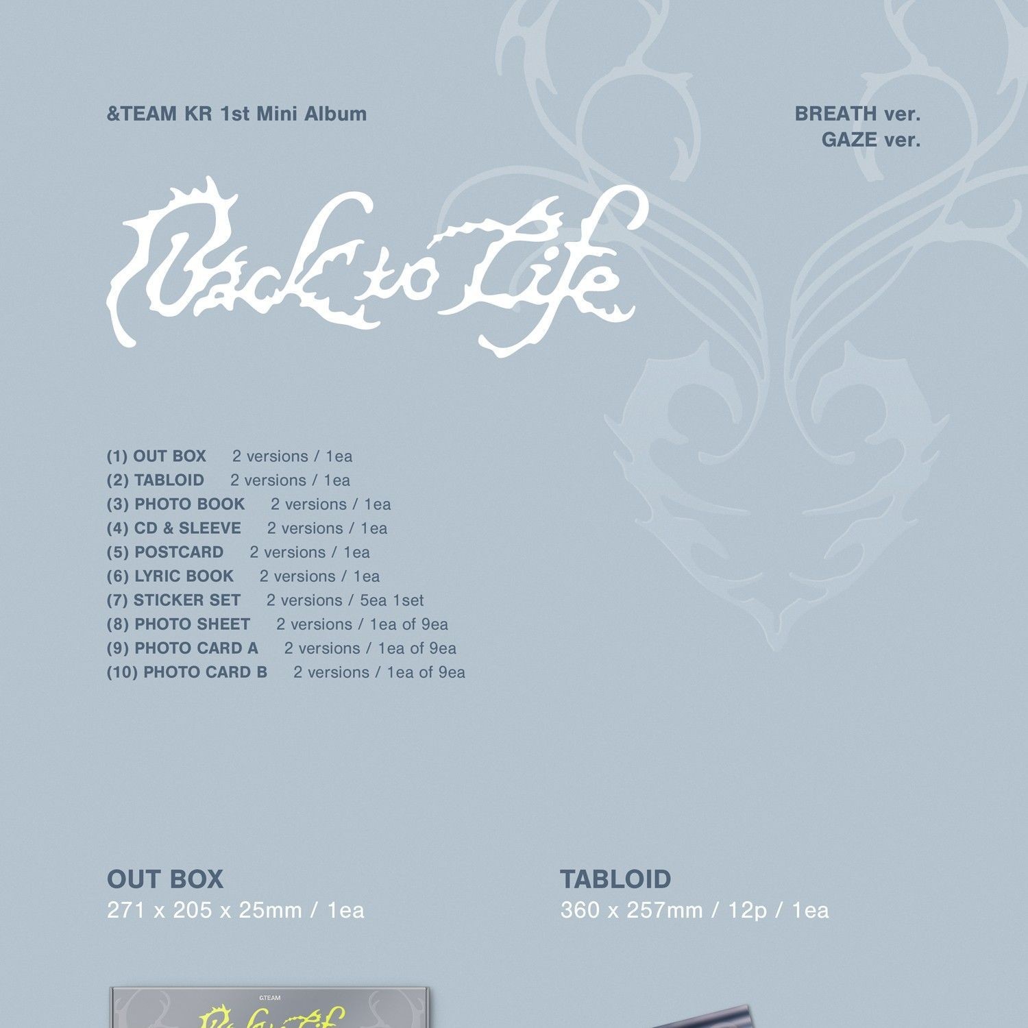 &TEAM - KR 1st Mini Album 'Back to Life' (Photobook ver.) album — detail 1 of 6