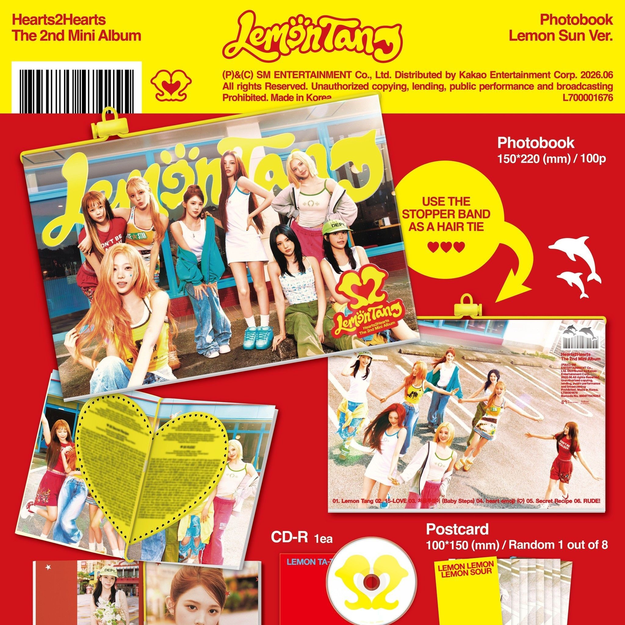 HEARTS2HEARTS - 2ND MINI ALBUM LEMON TANG Photobook Ver. album — detail 1 of 4