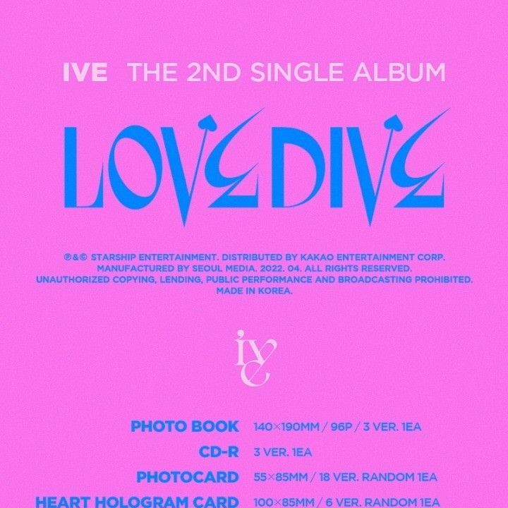 IVE - 2nd Single Album 'LOVE DIVE' (Photobook ver.) album — detail 1 of 11