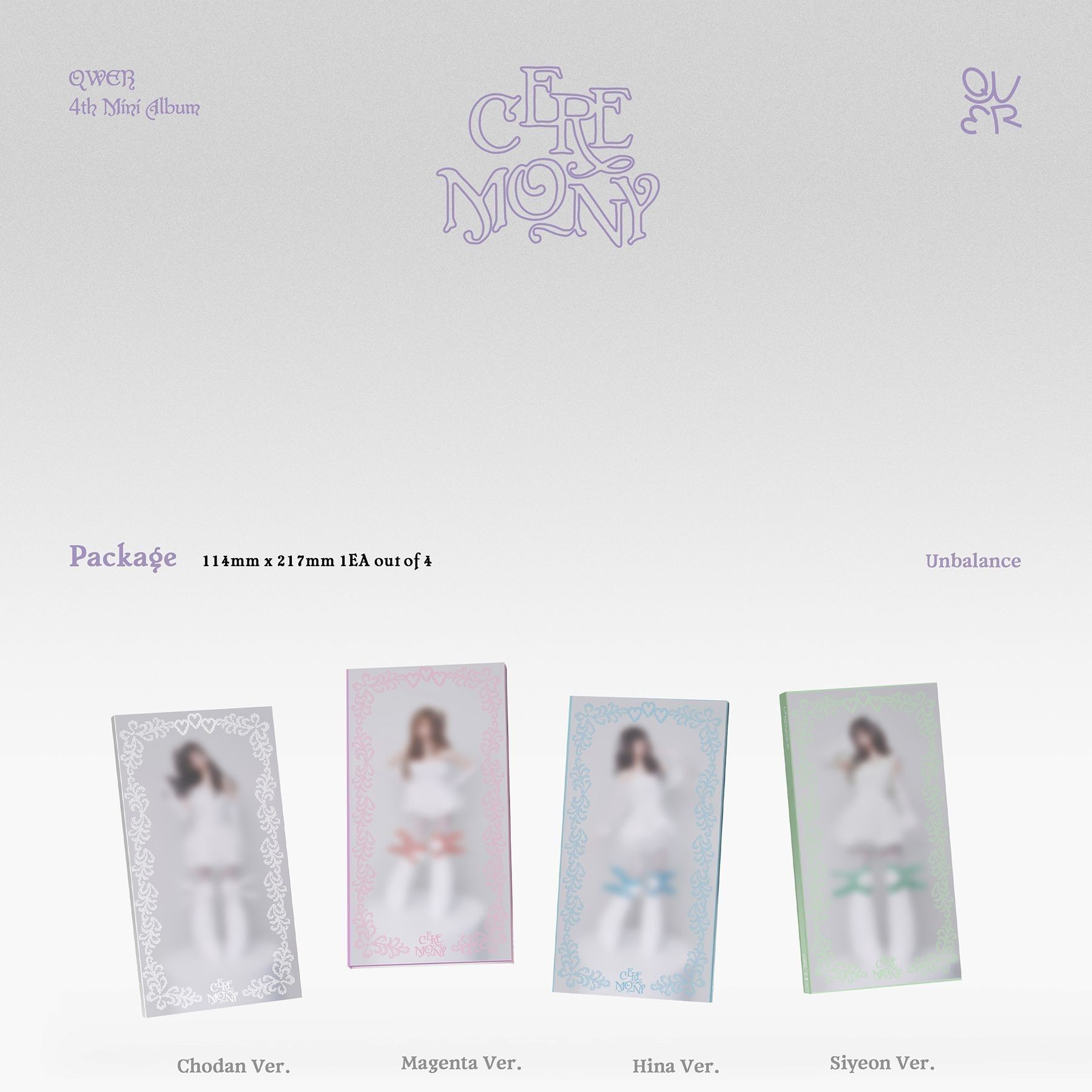 QWER - 4TH MINI ALBUM [CEREMONY] (Booklet Ver.) album — detail 1 of 4